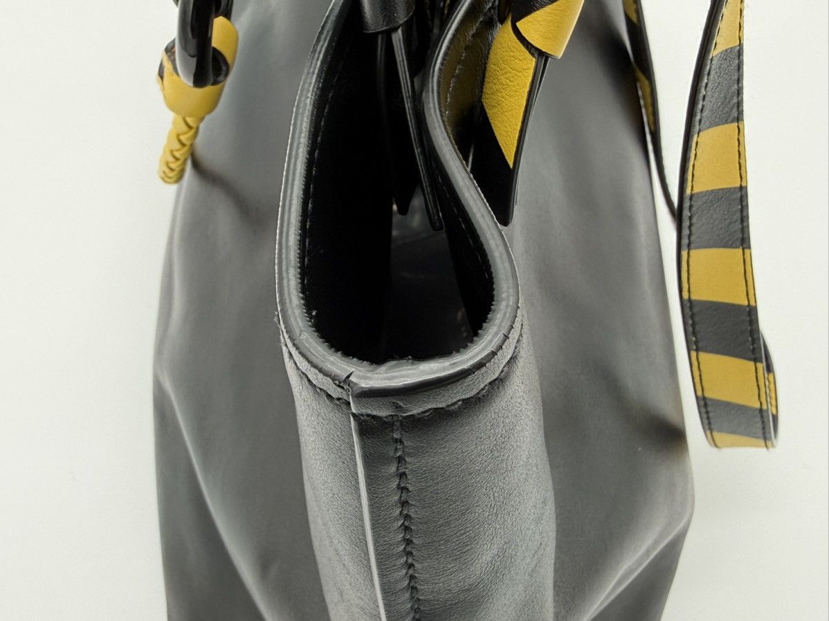 Miu Miu Miu Miu Leather Tote Bag – Black with Silver Hardware Size ONE SIZE - 14 Thumbnail