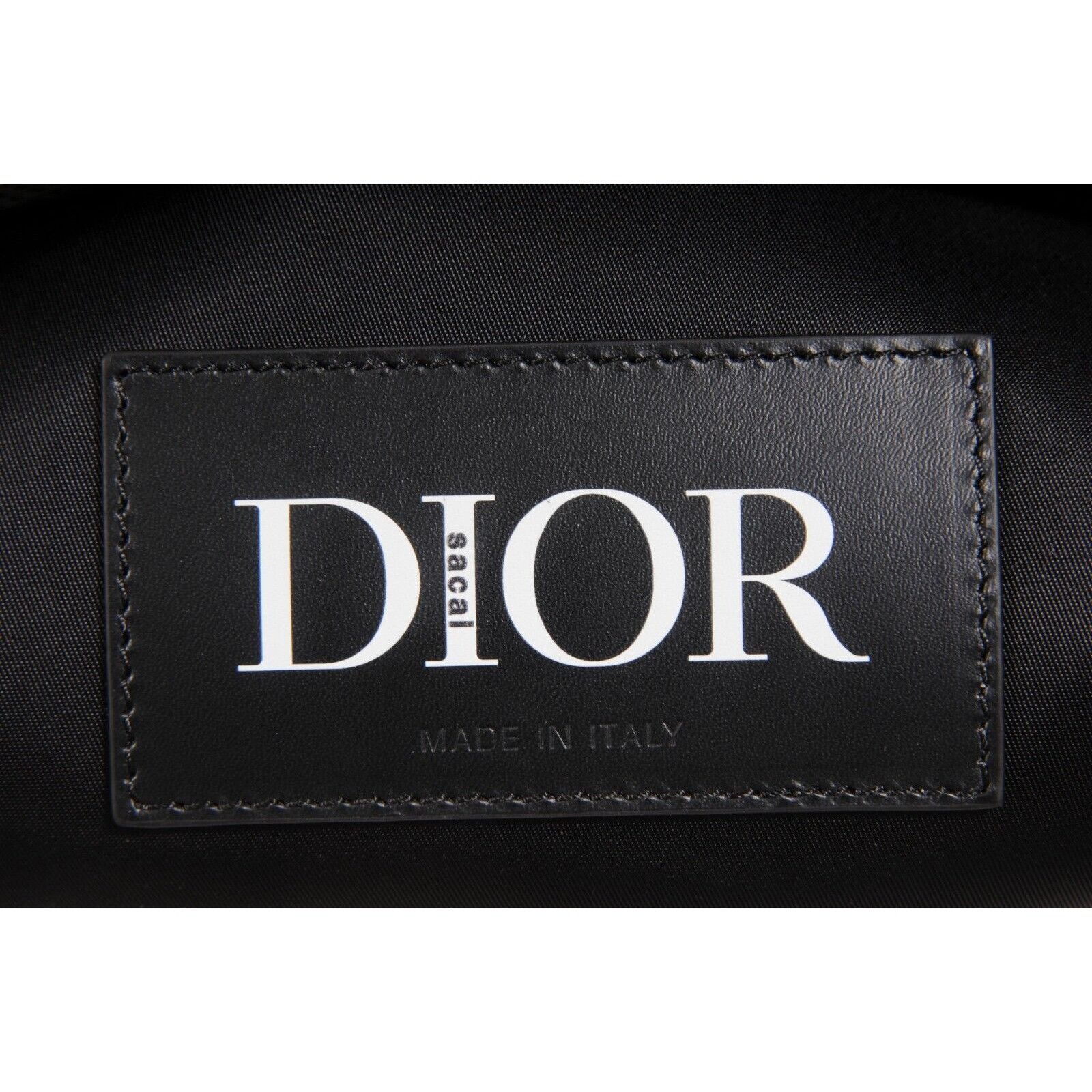 Dior × Sacai Saddle Messenger Bag Olive Green Navy Blue Leather - 02268 Size ONE SIZE - 19 Thumbnail