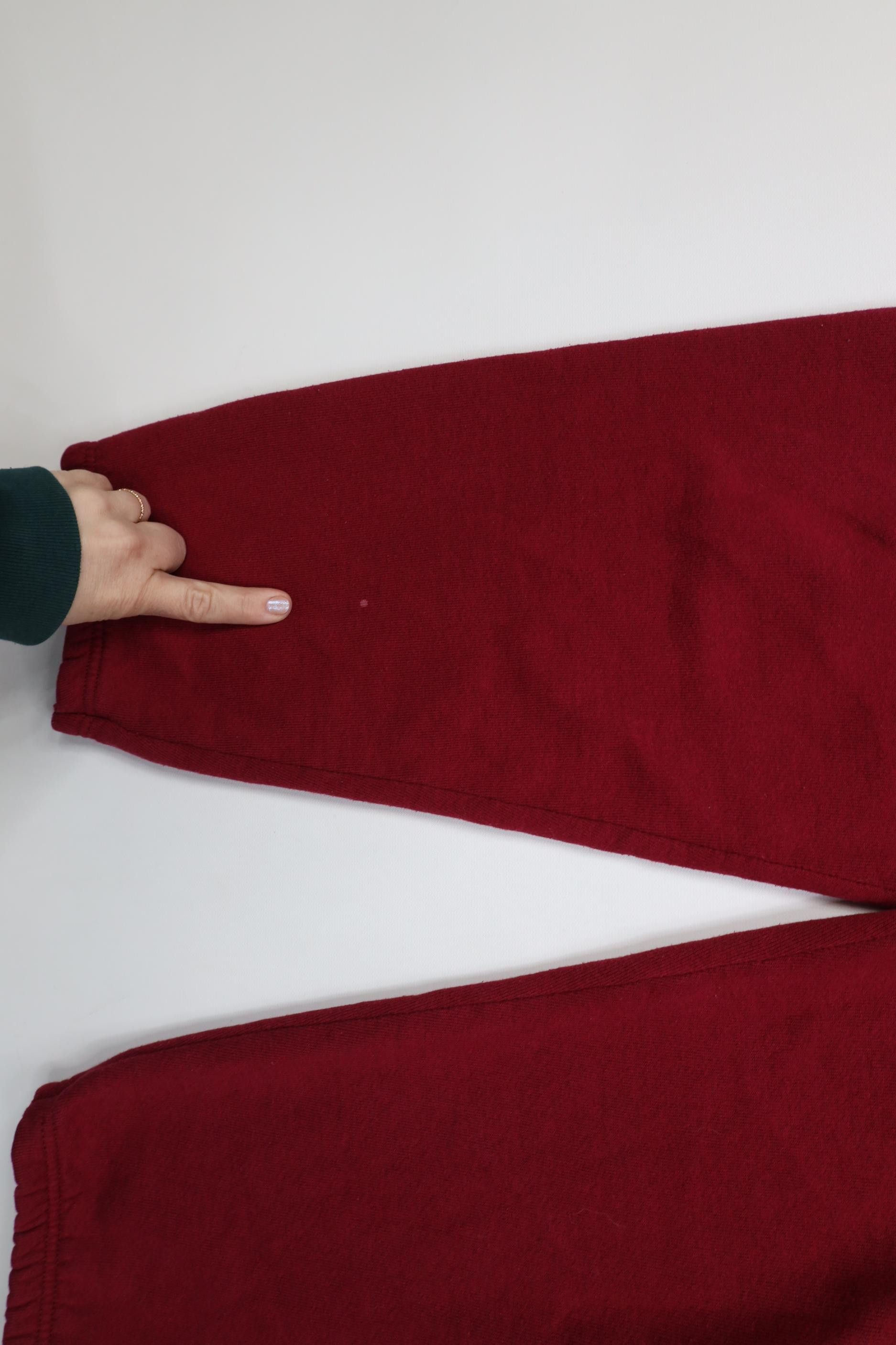 Vintage Vintage 90s Streetwear Cuffed Sweatpants Joggers Red USA Size US 36 / EU 52 - 5 Thumbnail