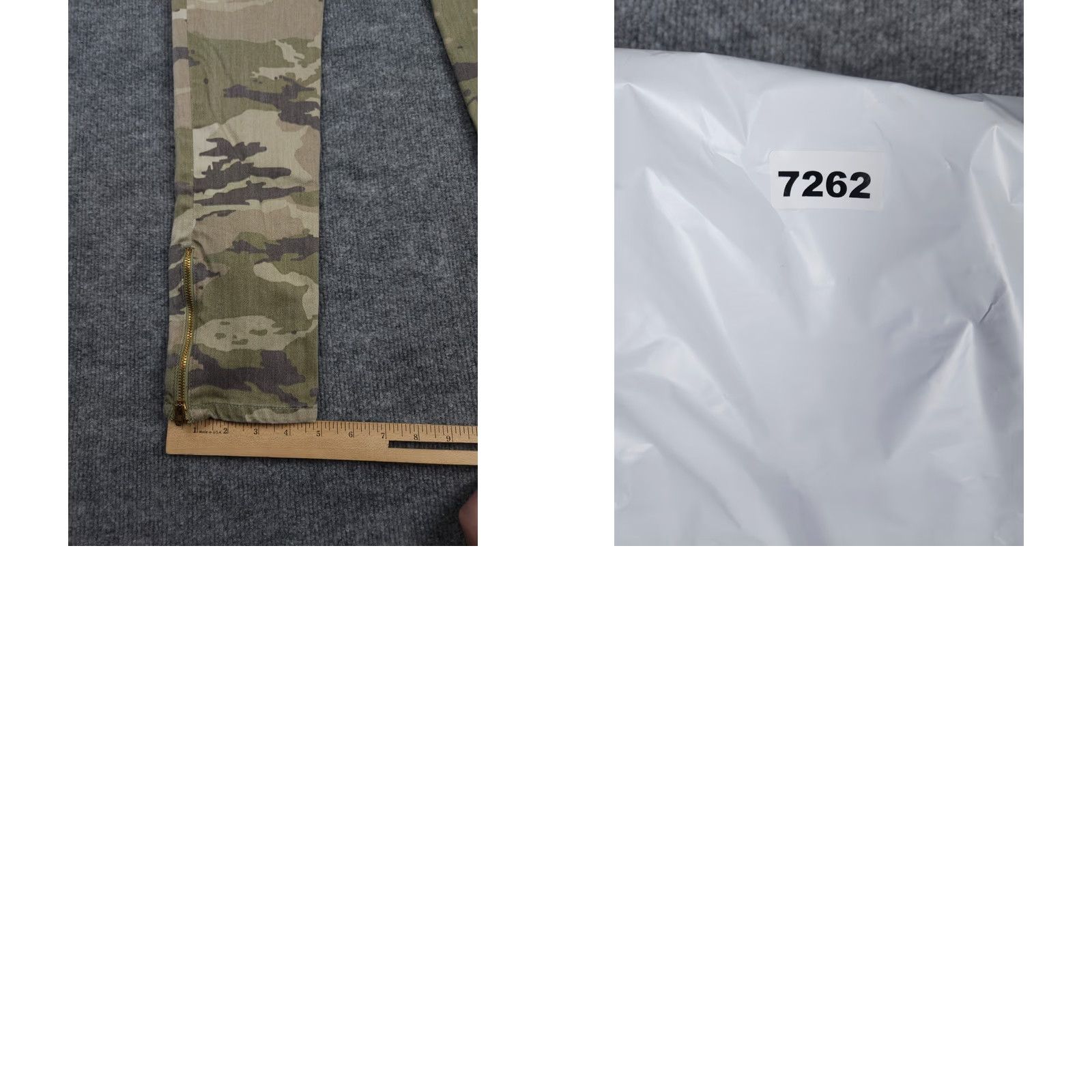 Ramy Brook Ramy Brook Camo Pants Women Slim Fit Zip Ankles Low Rise 25 x 25 Green Denim Stretch 5-Pocket Moto Pattern Jeans Size 42" / US 20 - 8 Thumbnail