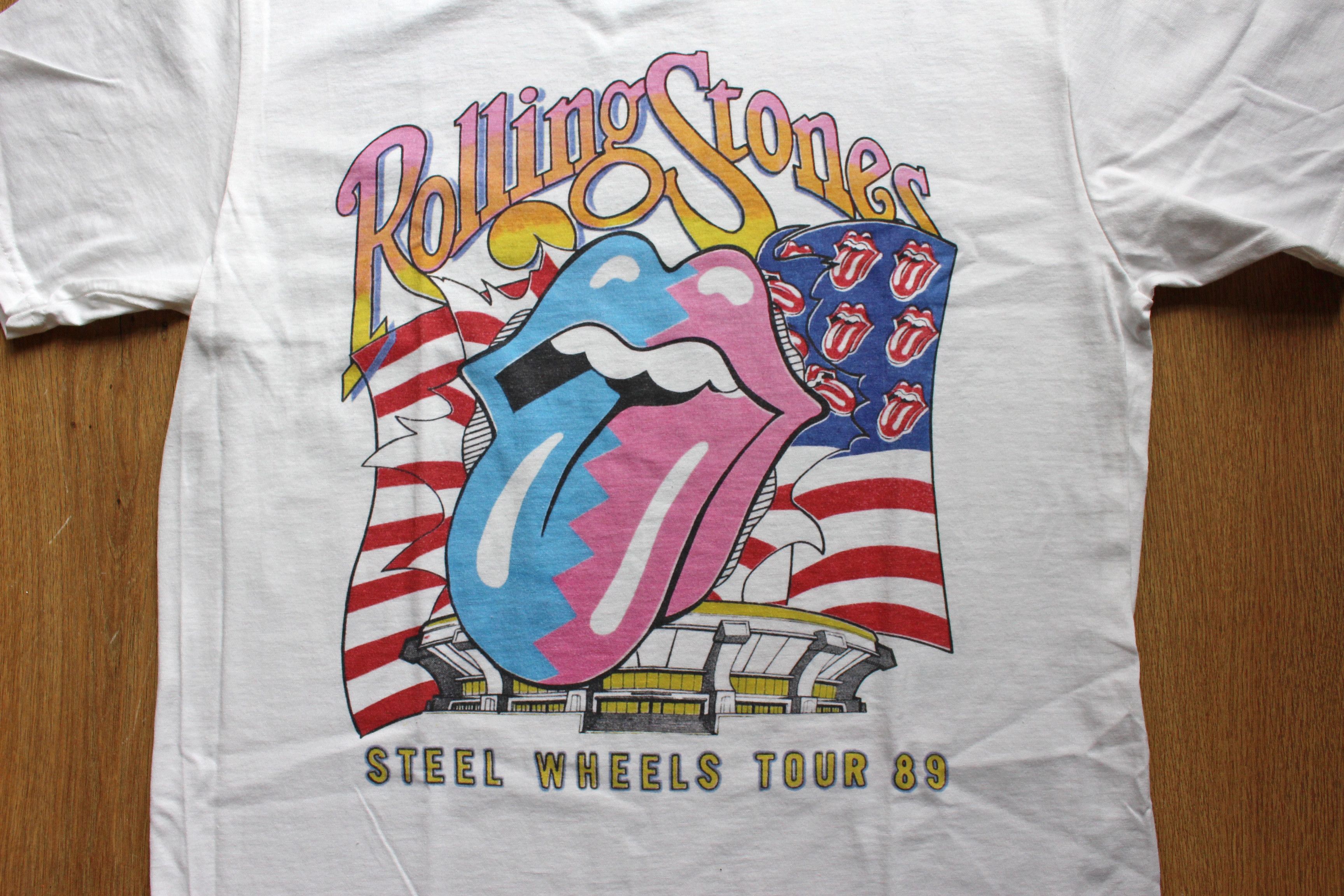 Band Tees × The Rolling Stones FREE SHIPPING!! - Steel Wheels Tour Tee - Harry Styles Size US S / EU 44-46 / 1 - 5 Thumbnail