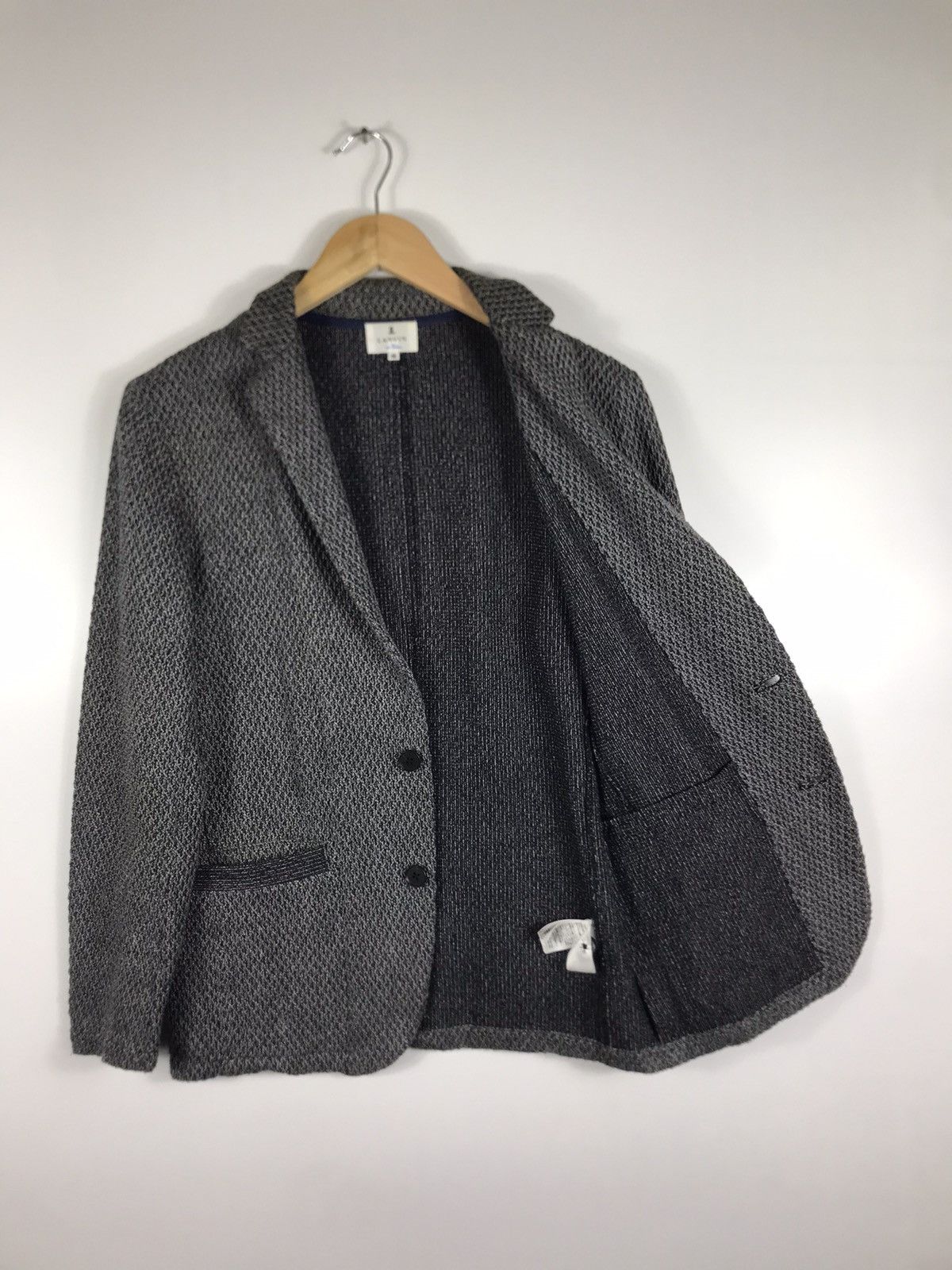 Lanvin 💥Lanvin En Bleu Tweed Single Breast Coat Size US M / EU 48-50 / 2 - 8 Thumbnail