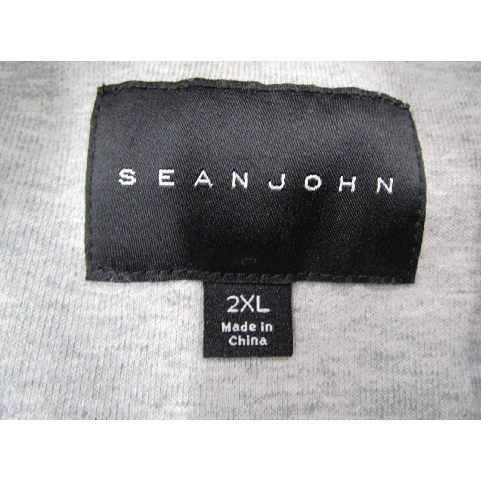 Sean John SEAN JOHN Mens Jacket 2XL Gray Full Zip Varsity Bomber Streetwear Knit Embroidered Pockets All Seasons Size US XXL / EU 58 / 5 - 3 Thumbnail