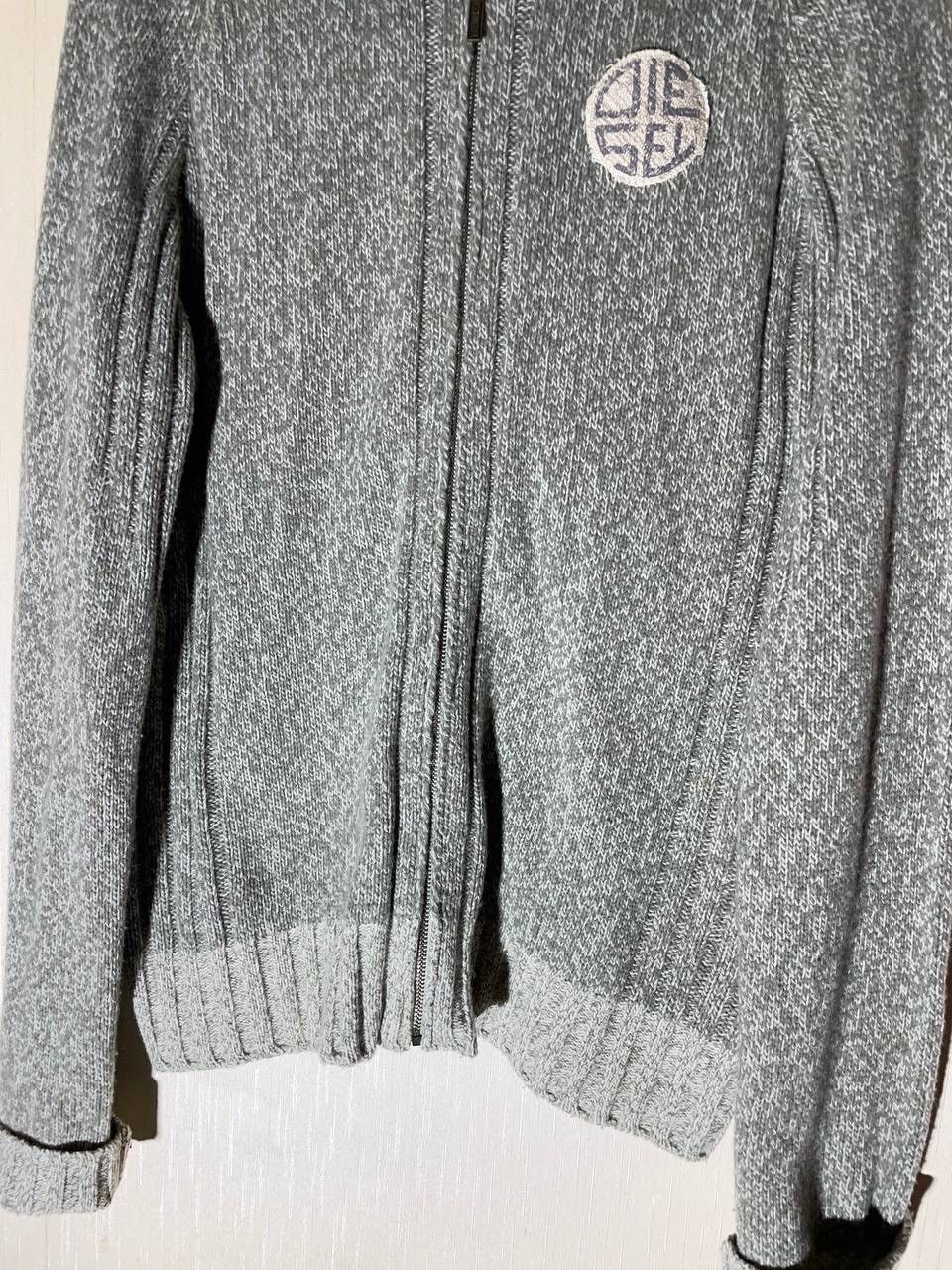 Diesel × Vintage Diesel Vintage Logo Wool Zip Up Sweater Size US XL / EU 56 / 4 - 6 Thumbnail