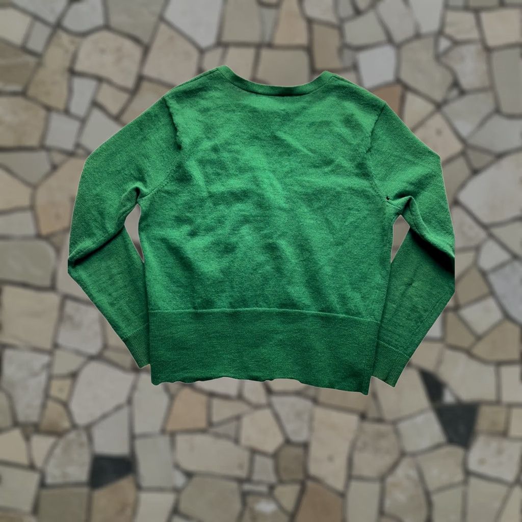 Cynthia Rowley Cynthia Rowley Cardigan Sweater V-Neck Green L Womens Merino Wool Long Sleeve Size L / US 10 / IT 46 - 1 Thumbnail