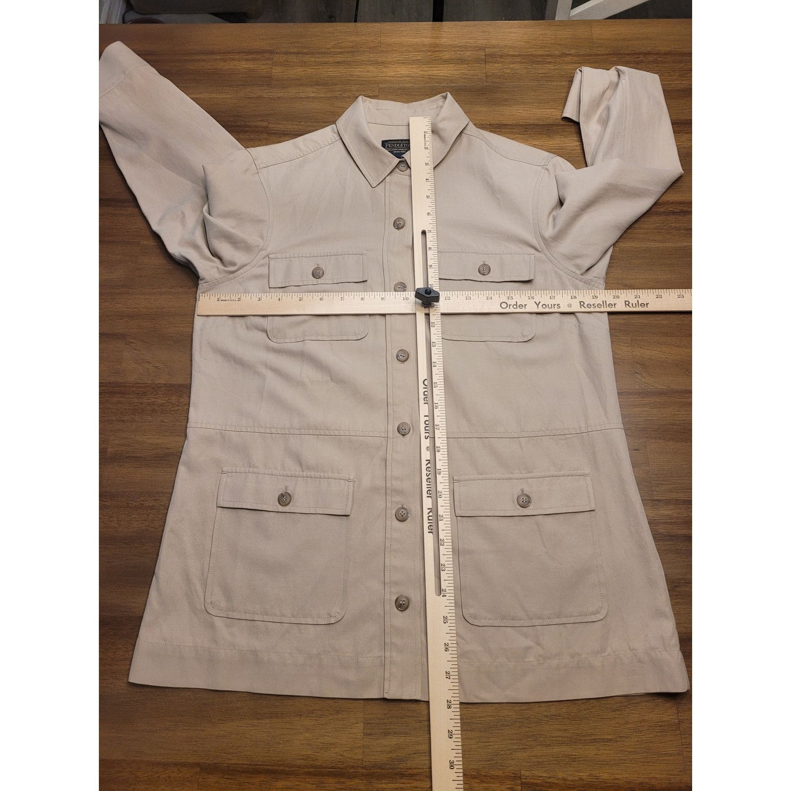 Pendleton RARE Pendleton Silk Safari Blouse MP Cottagecore Elevated Size M / US 6-8 / IT 42-44 - 5 Thumbnail