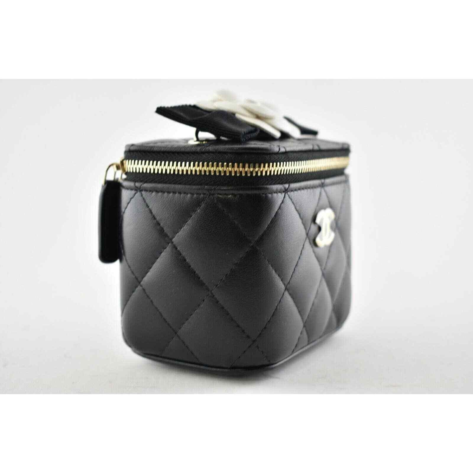 Chanel Chanel Mini Black Camellia Classic Gold Crossbody Bag Size ONE SIZE - 6 Thumbnail