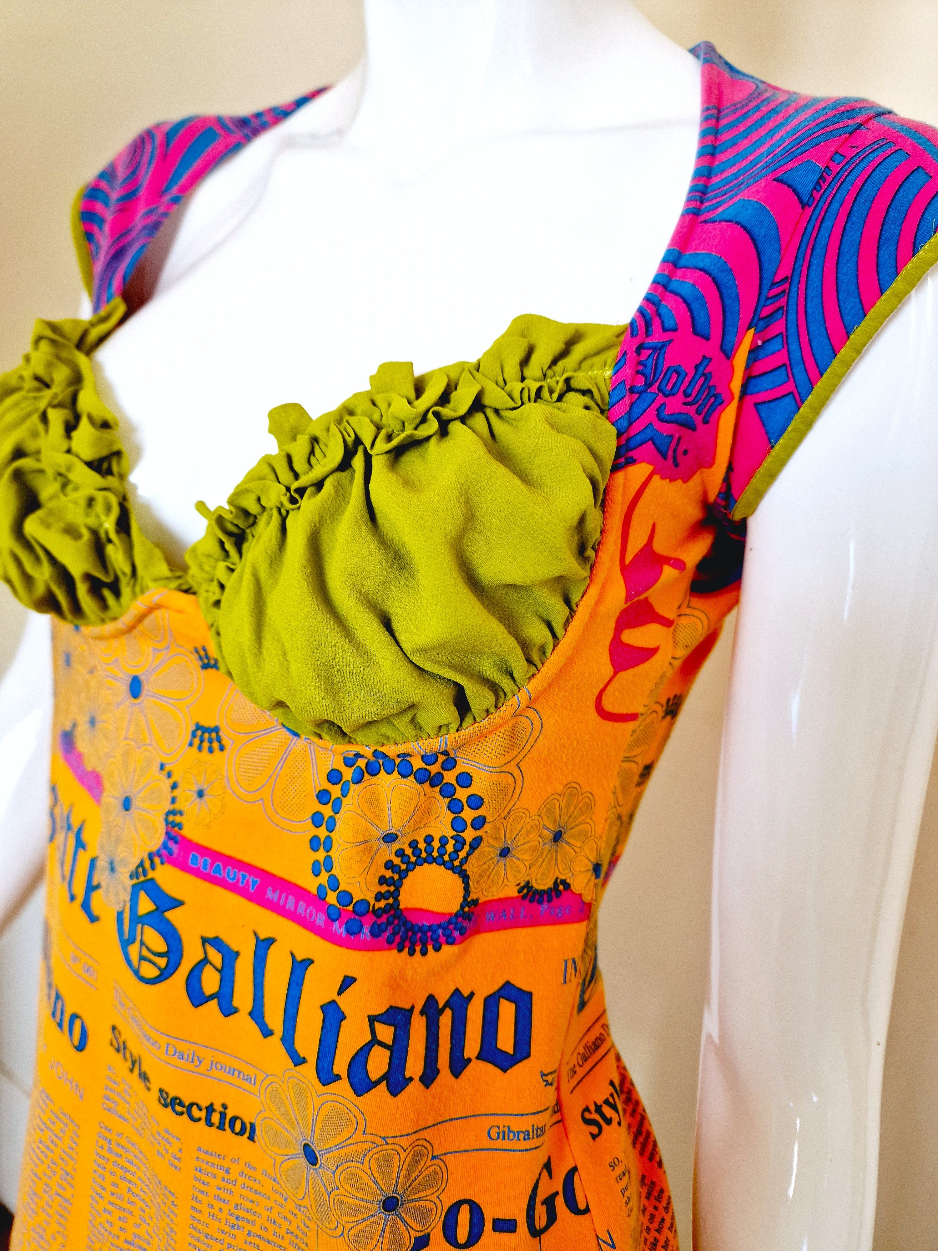John Galliano John Galliano Silk Gazette Newspaper News Medium Top Tee Size M / US 6-8 / IT 42-44 - 7 Thumbnail
