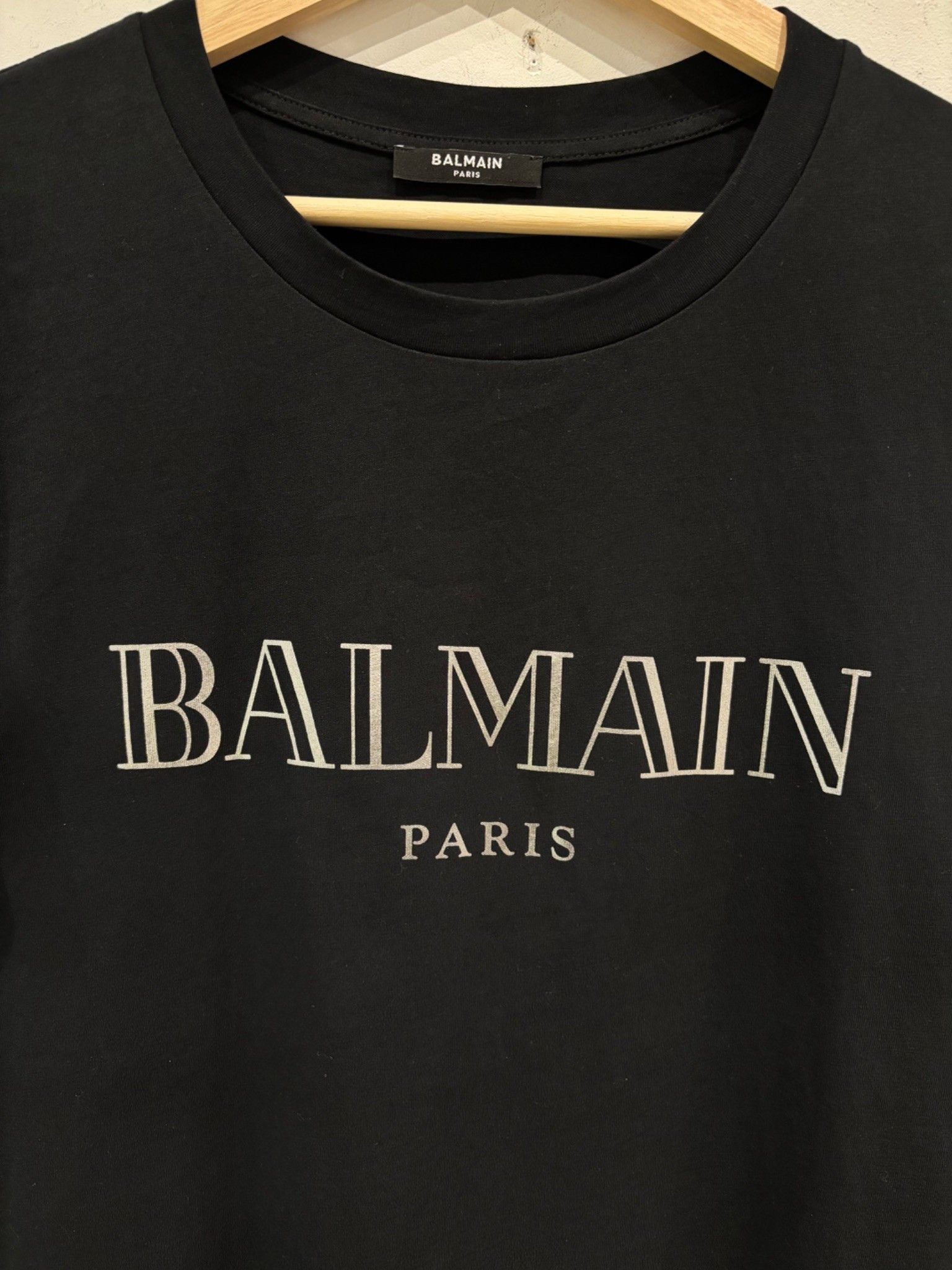 Balmain Balmain Logo Print Shirt Black Size US L / EU 52-54 / 3 - 2 Thumbnail