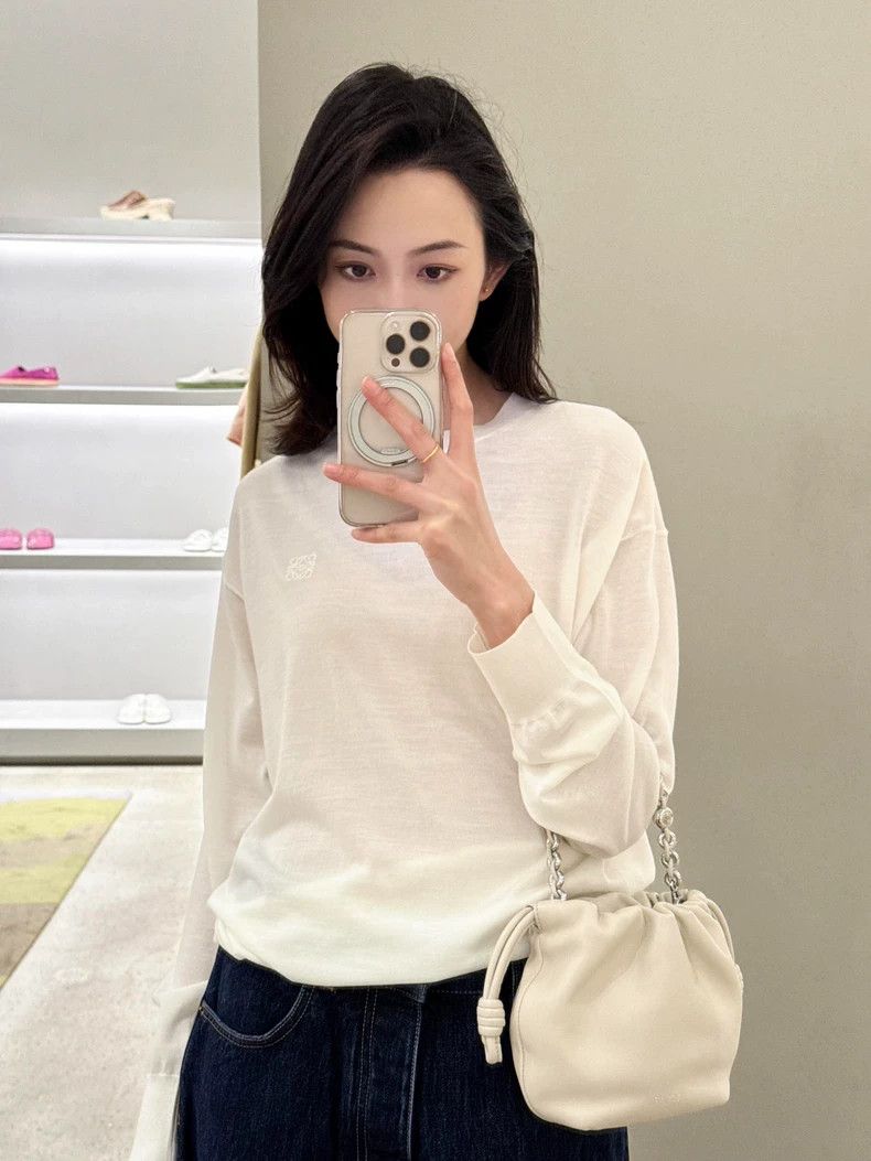 Loewe LOEWE Long sleeve knit light thin top Size XS / US 0-2 / IT 36-38 - 2 Thumbnail