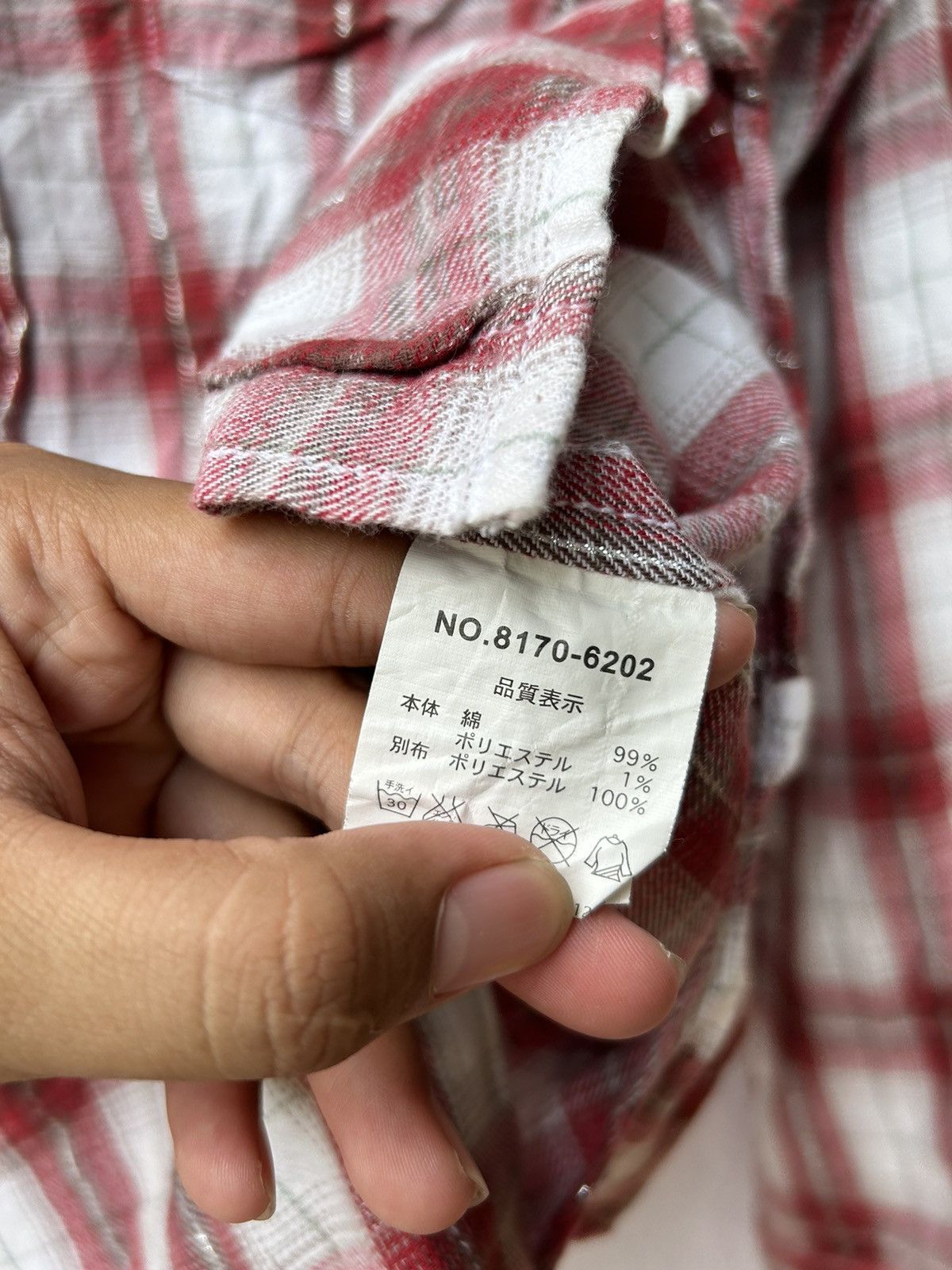If Six Was Nine Pluvious japanese plaid bottom up shirt longsleeve Size US L / EU 52-54 / 3 - 8 Thumbnail