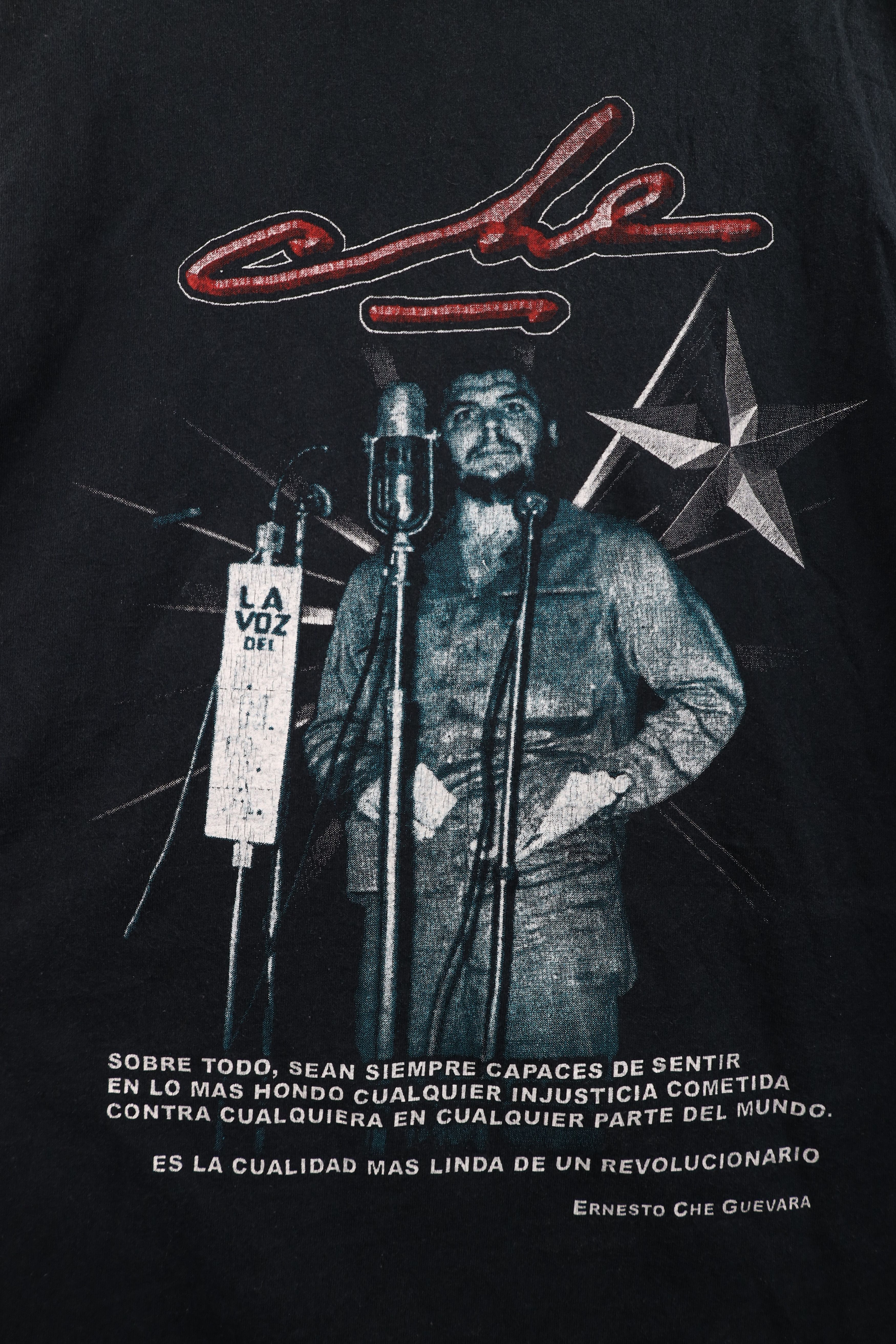 Vintage Vintage Y2K Spell Out Che Guevara Short Sleeve T-Shirt Black Size US XXL / EU 58 / 5 - 12 Thumbnail