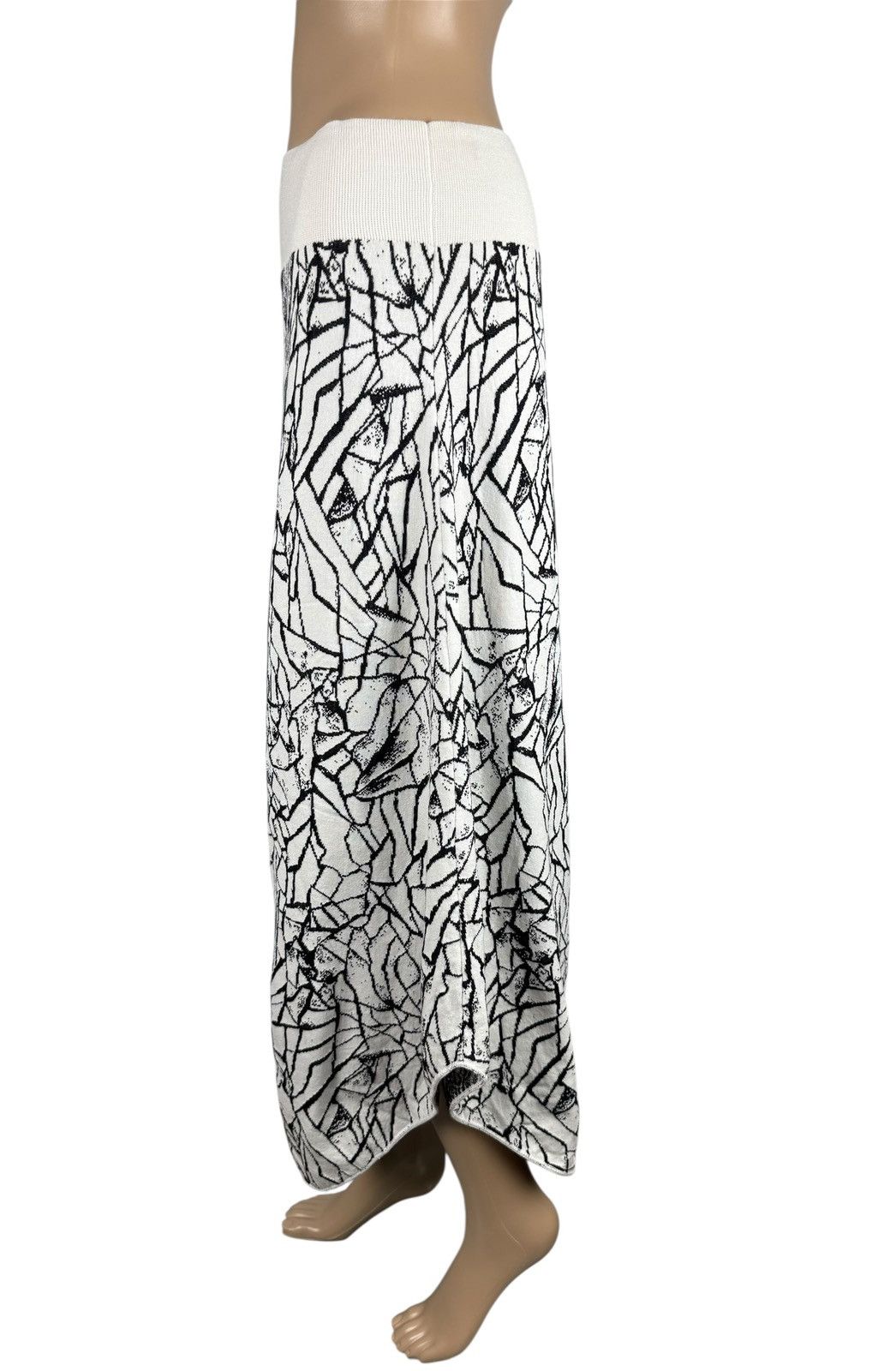 Sarah Pacini Sarah Pacini Maxi Knit Skirt Cotton-Viscose Avant Garde Size 30" / US 8 / IT 44 - 4 Thumbnail