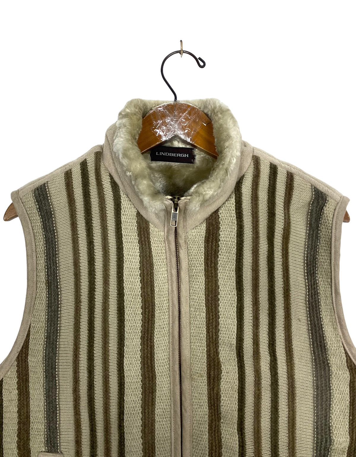 Lindbergh Rare‼️ Lindbergh Sweater Fur Inside Vest Stripe Size US S / EU 44-46 / 1 - 4 Thumbnail