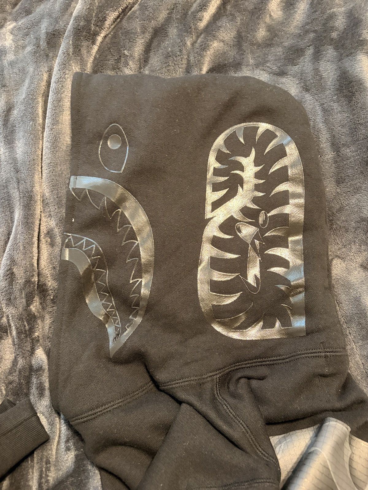 Bape A Bathing Ape x COMME des GARÇONS Black Market Shark Hoodie Size US L / EU 52-54 / 3 - 4 Thumbnail