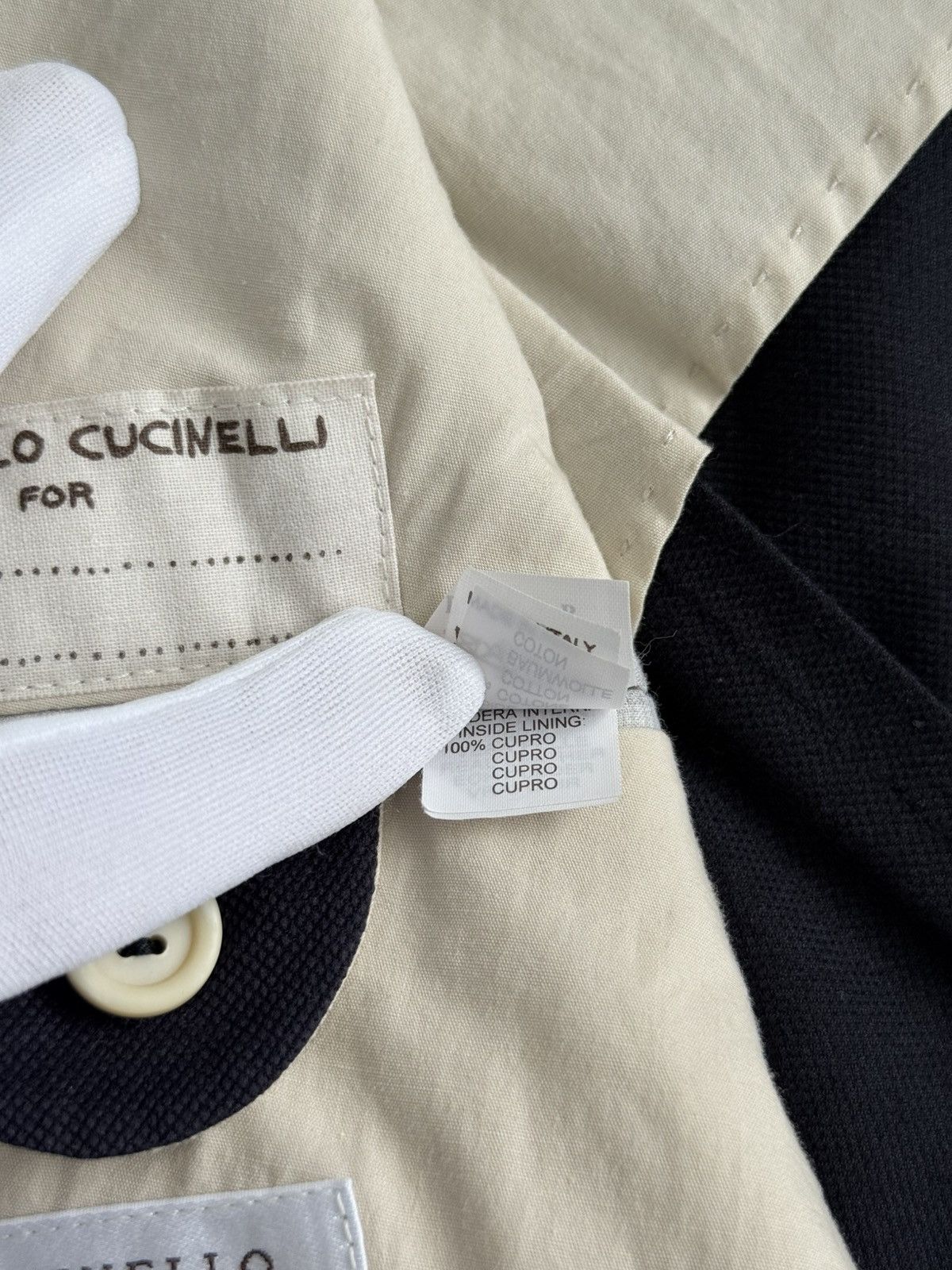 Brunello Cucinelli Brunello Cucinelli Cotton Blazer Navy Color Mens 44 R 54 IT Size 44R - 15 Thumbnail