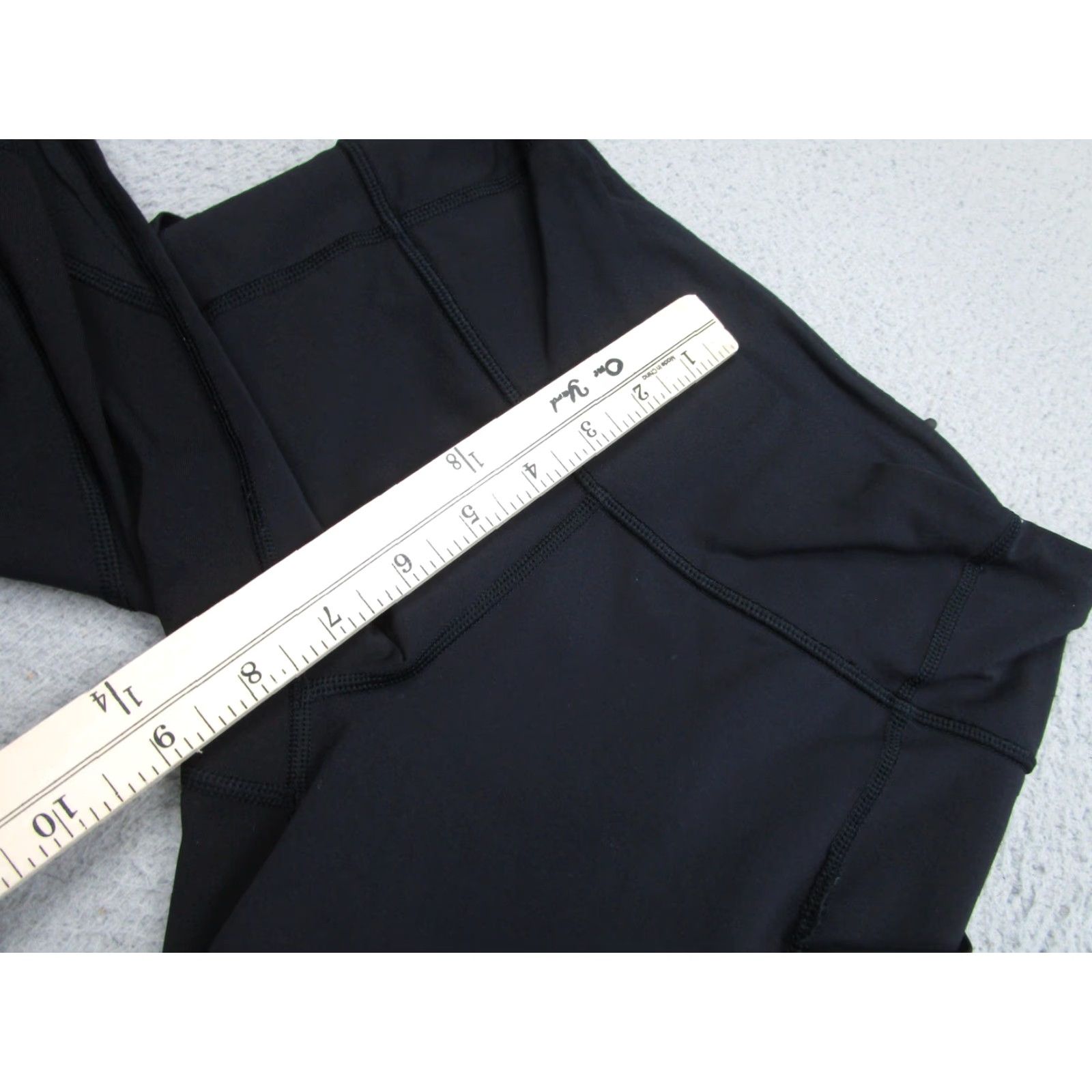 Lululemon Lululemon Leggings Womens 4 Black Ankle Pocket Running Jogging Yoga Stretch Size 27" / US 4 / IT 40 - 7 Thumbnail