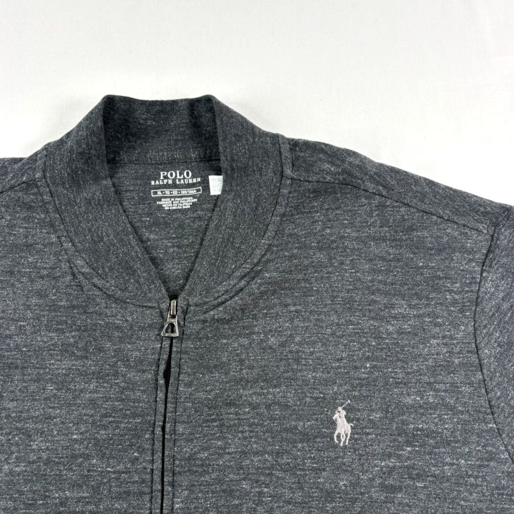 Polo Ralph Lauren Polo Ralph Lauren Jacket Baseball Full Zip Bomber XL MenGray Logo Casual Jacket Size US XL / EU 56 / 4 - 3 Thumbnail