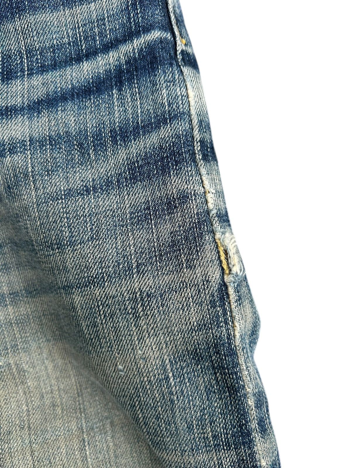 Kapital Vintage Edwin 505V Selvedge Distressed Denim Jeans Size US 40 / EU 56 - 10 Thumbnail
