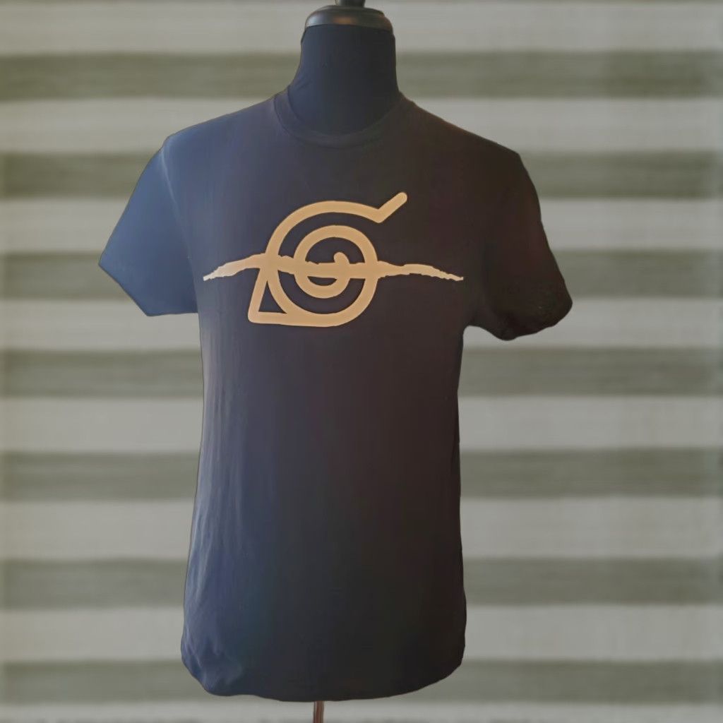 Ripple Junction Ripple Junction Naruto Village Graphic Tee Black Size M T-Shirt Mens Anime Cotton Short Sleeve Crew Neck Shirt Size US M / EU 48-50 / 2 - 1 Thumbnail