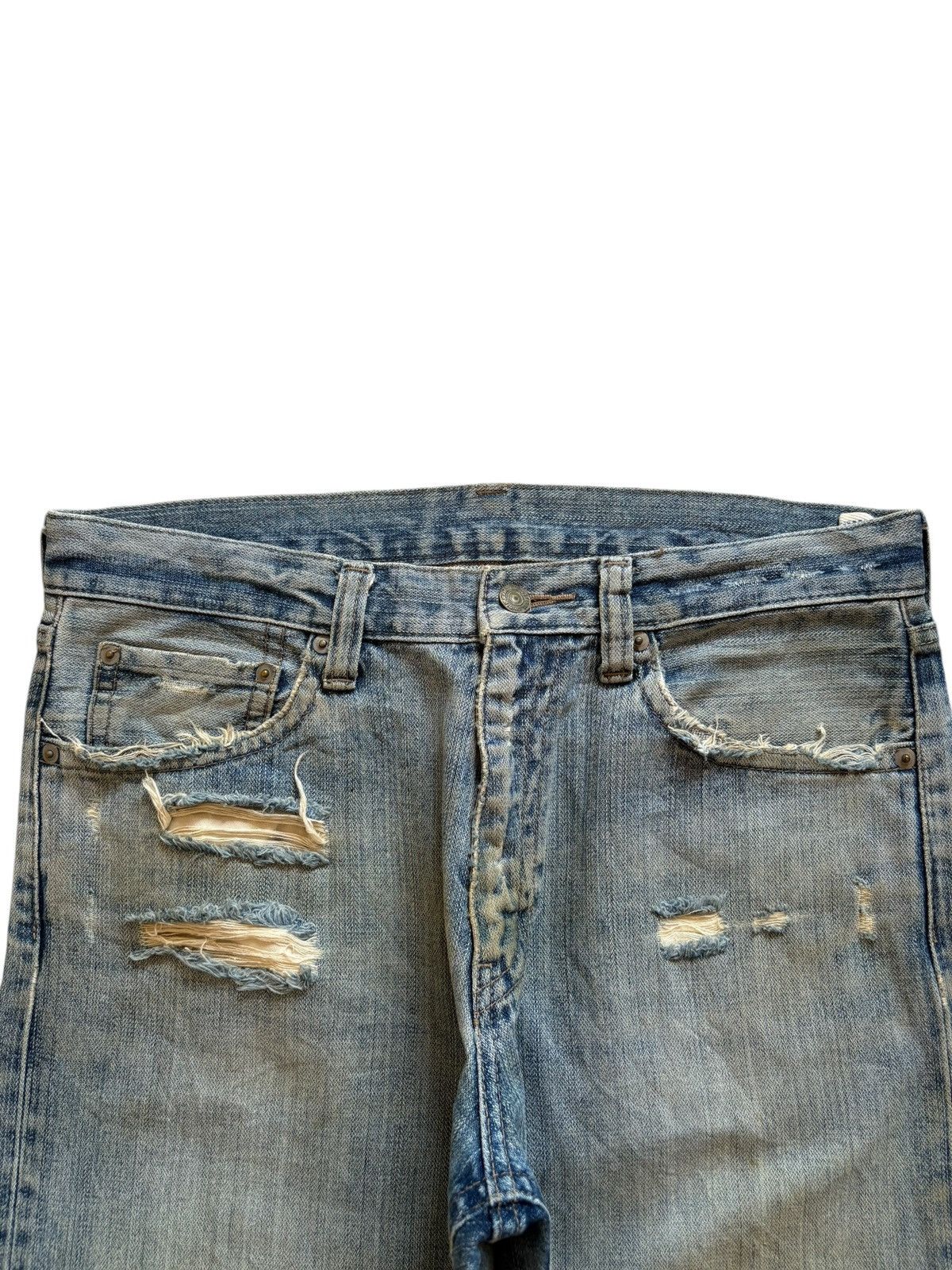 Uniqlo SALES🔥Vintage Uniqlo Mud Wash Distressed Baggy Jeans Size US 33 - 4 Thumbnail