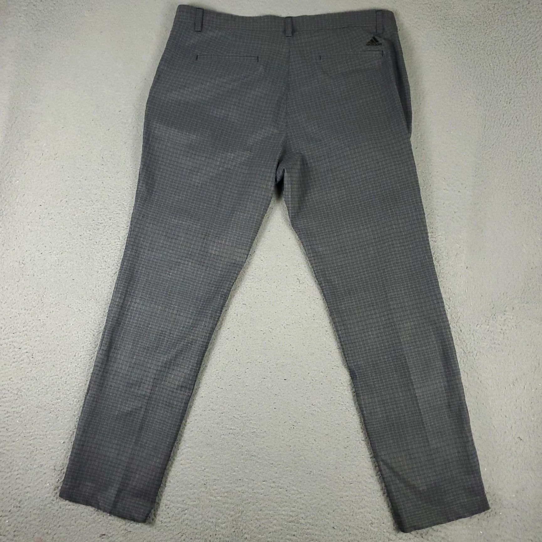 Adidas Adidas Pants Mens 38x32 Gray Plaid Golf Stretch Athletic Tapered Performance Chino Straight Pockets Logo Zip Front Casual Business Size US 38 / EU 54 - 7 Thumbnail