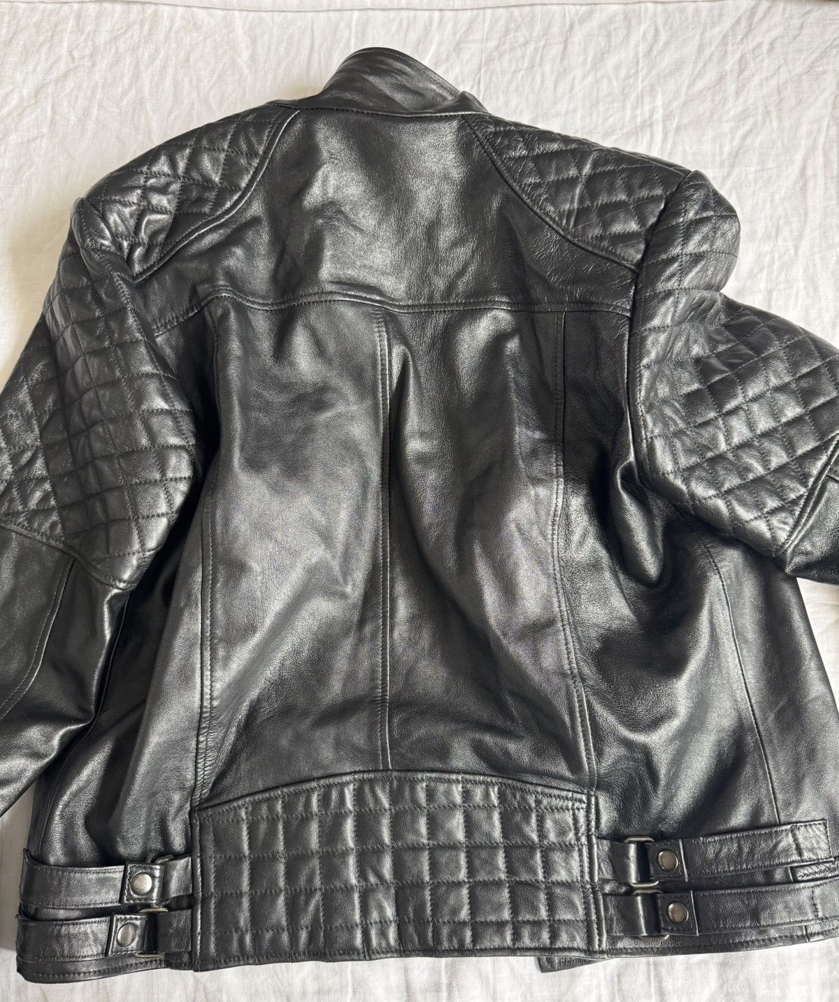 Genuine Leather × The Leather Shop Lambskin Black Leather Jacket Size US XL / EU 56 / 4 - 7 Thumbnail