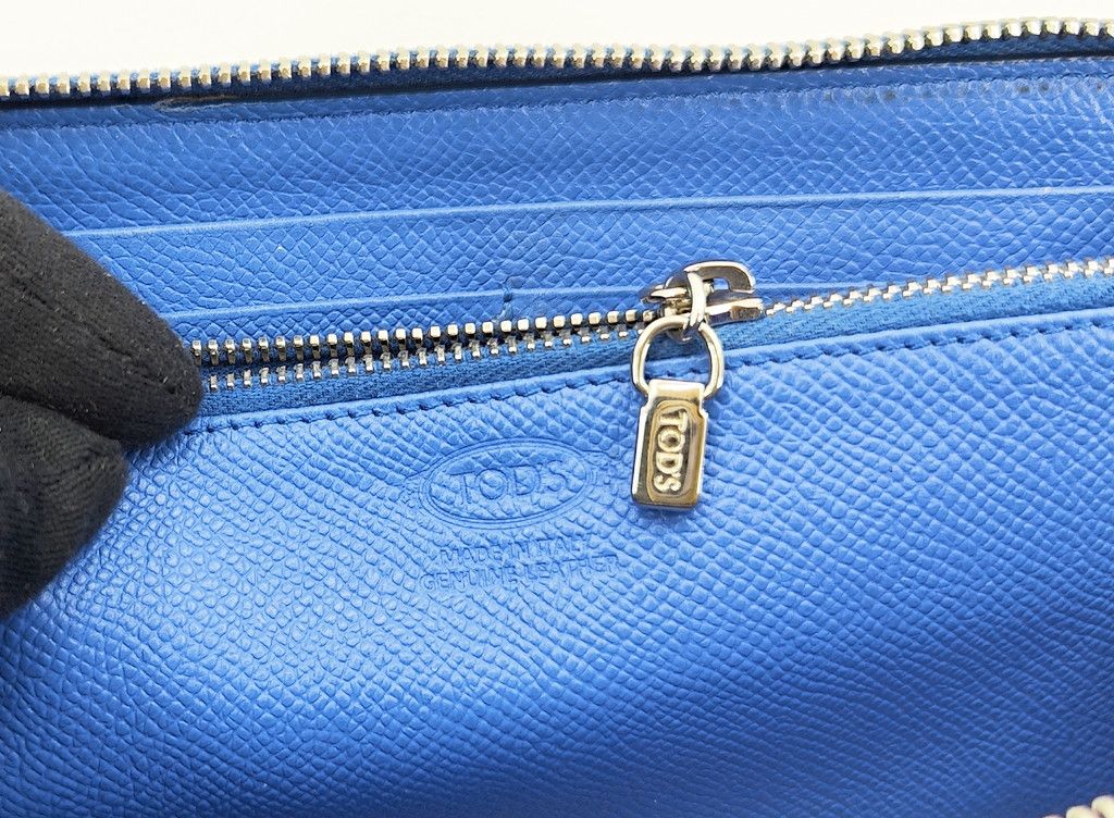 Tod's TOD'S zip around blue leather long wallet Size ONE SIZE - 2 Thumbnail