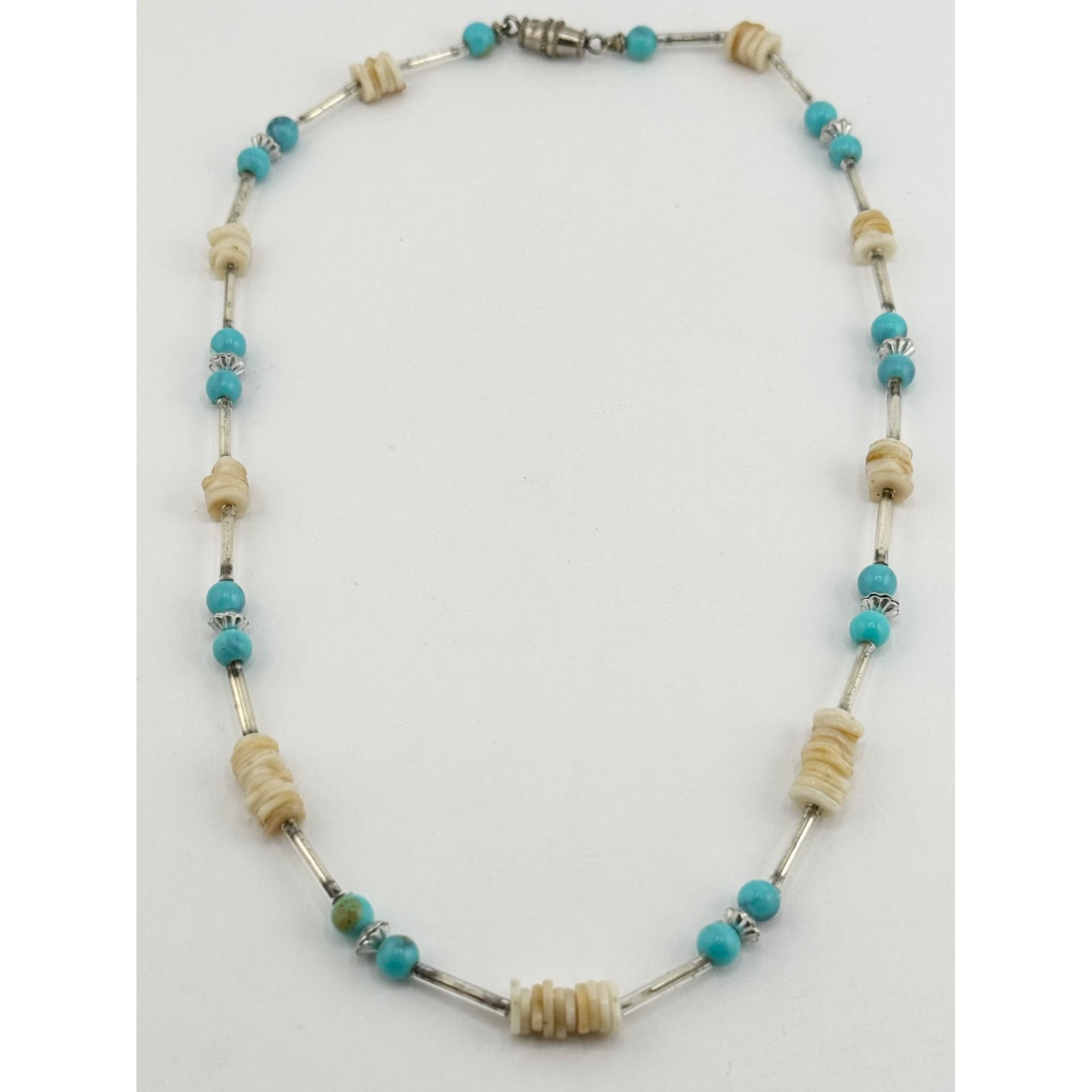 Vintage Vintage blue fetish beaded choker necklace Size ONE SIZE - 1 Thumbnail