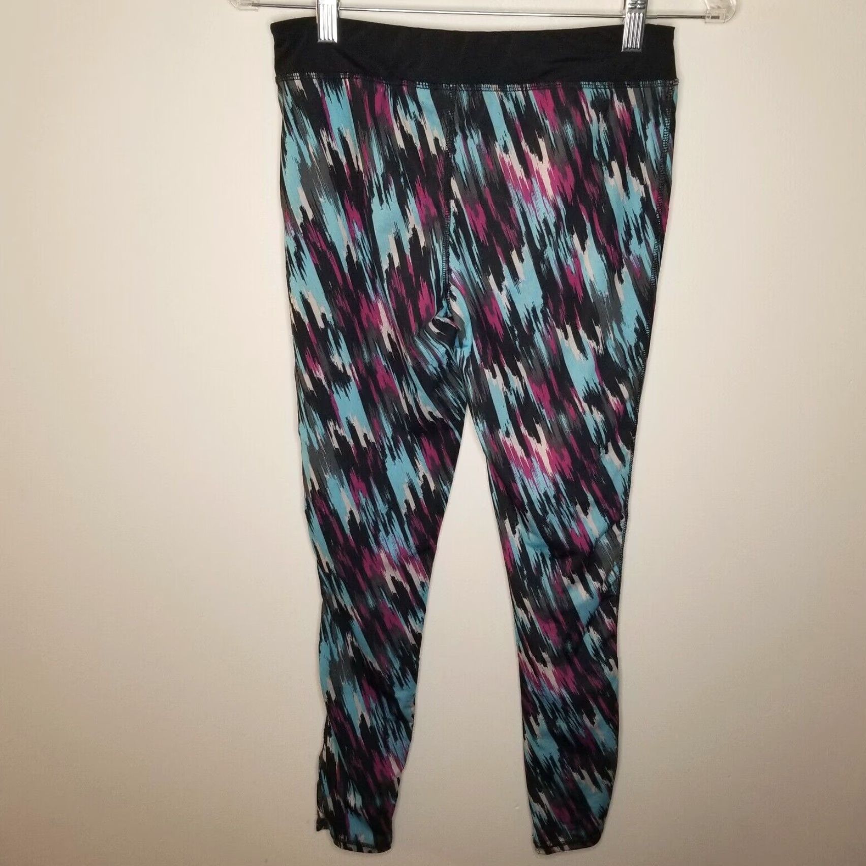 Puma PUMA Activewear Compression Leggings Womens Size 14 Blue Purple Black Size 36" / US 14 / IT 50 - 4 Thumbnail