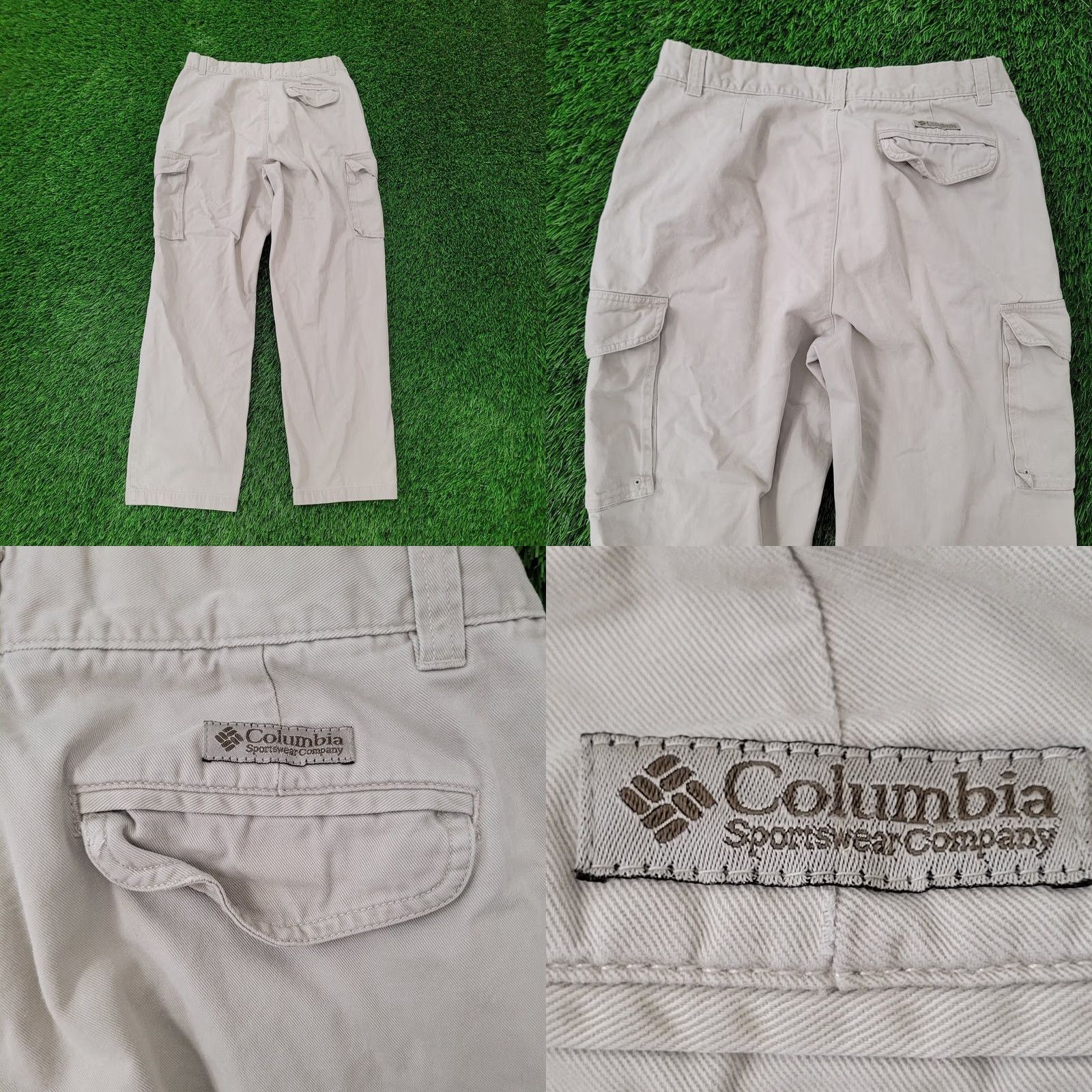 Vintage VINTAGE Columbia Cargo Pants 32x29 Beige Mens Regular 90s Outdoor Utility Retro Size US 32 / EU 48 - 8 Thumbnail