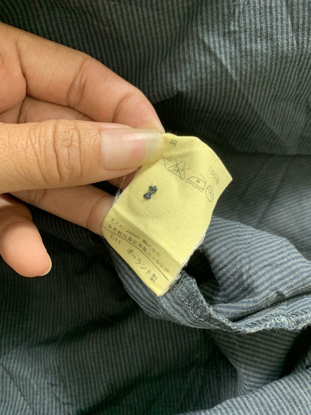 A.P.C. A.P.C stripe button Long Slevee Size US M / EU 48-50 / 2 - 5 Thumbnail