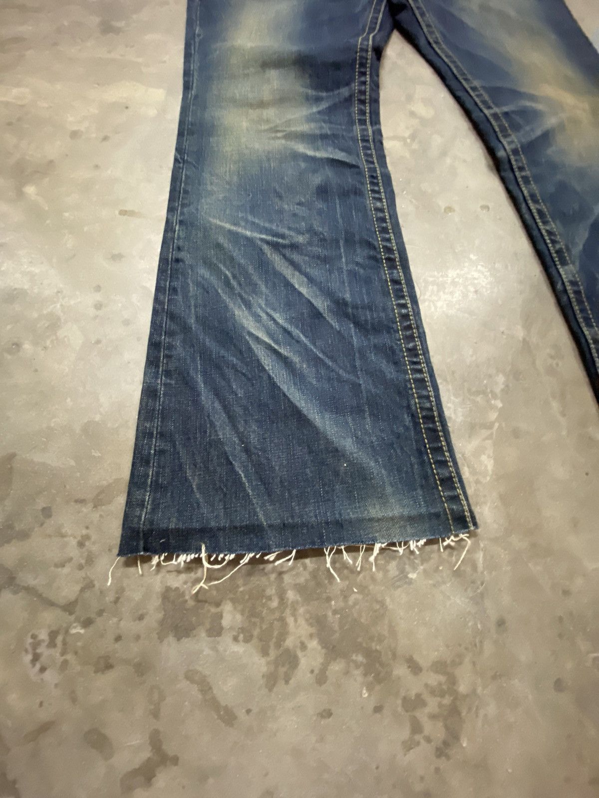 Japanese Brand Flare Jeans Japanese Lolita Mud Rusty Boot Cut Size US 36 / EU 52 - 11 Thumbnail