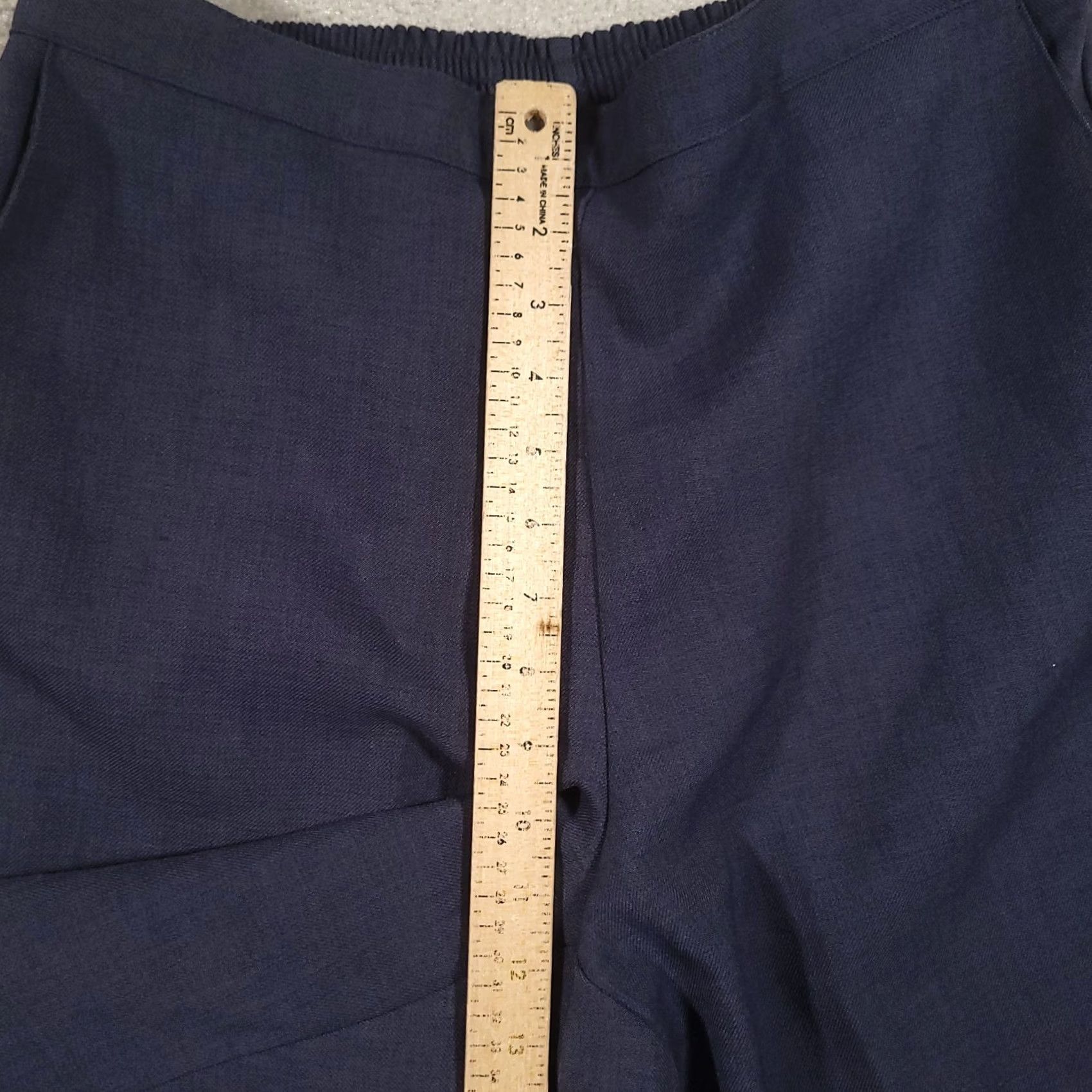 Vintage Alfred Dunner Pants Womens 12 Blue Pull On Elastic Waist Polyester Slacks Size 34" / US 12 / IT 48 - 6 Thumbnail