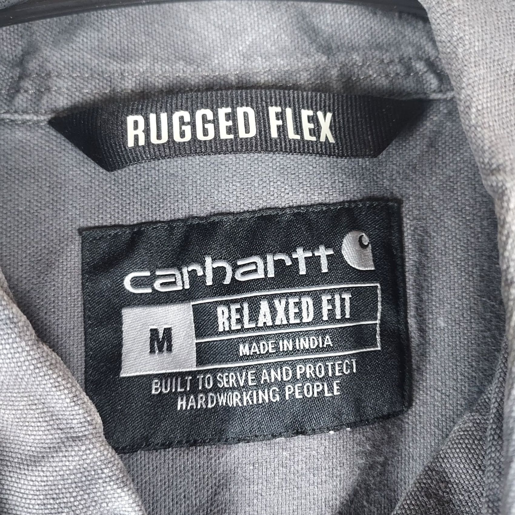 Carhartt Carhartt Mens Short Sleeve Button-Up Relaxed Fit Work Shirt Grey M Size US M / EU 48-50 / 2 - 5 Thumbnail