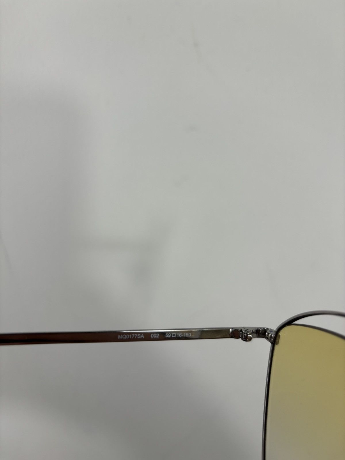 Alexander McQueen Alexander McQueen Yellow Lens Luxury Aviator Sunglasses Size ONE SIZE - 13 Thumbnail