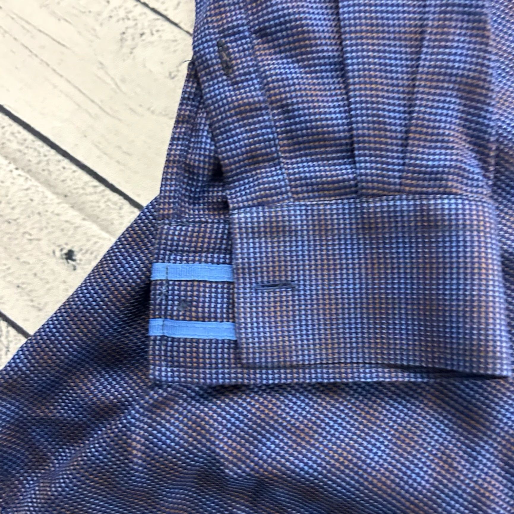 Robert Graham Robert Graham Long Sleeve Plaid Tailored Button Front Shirt Mens Medium Blue Size US M / EU 48-50 / 2 - 2 Thumbnail