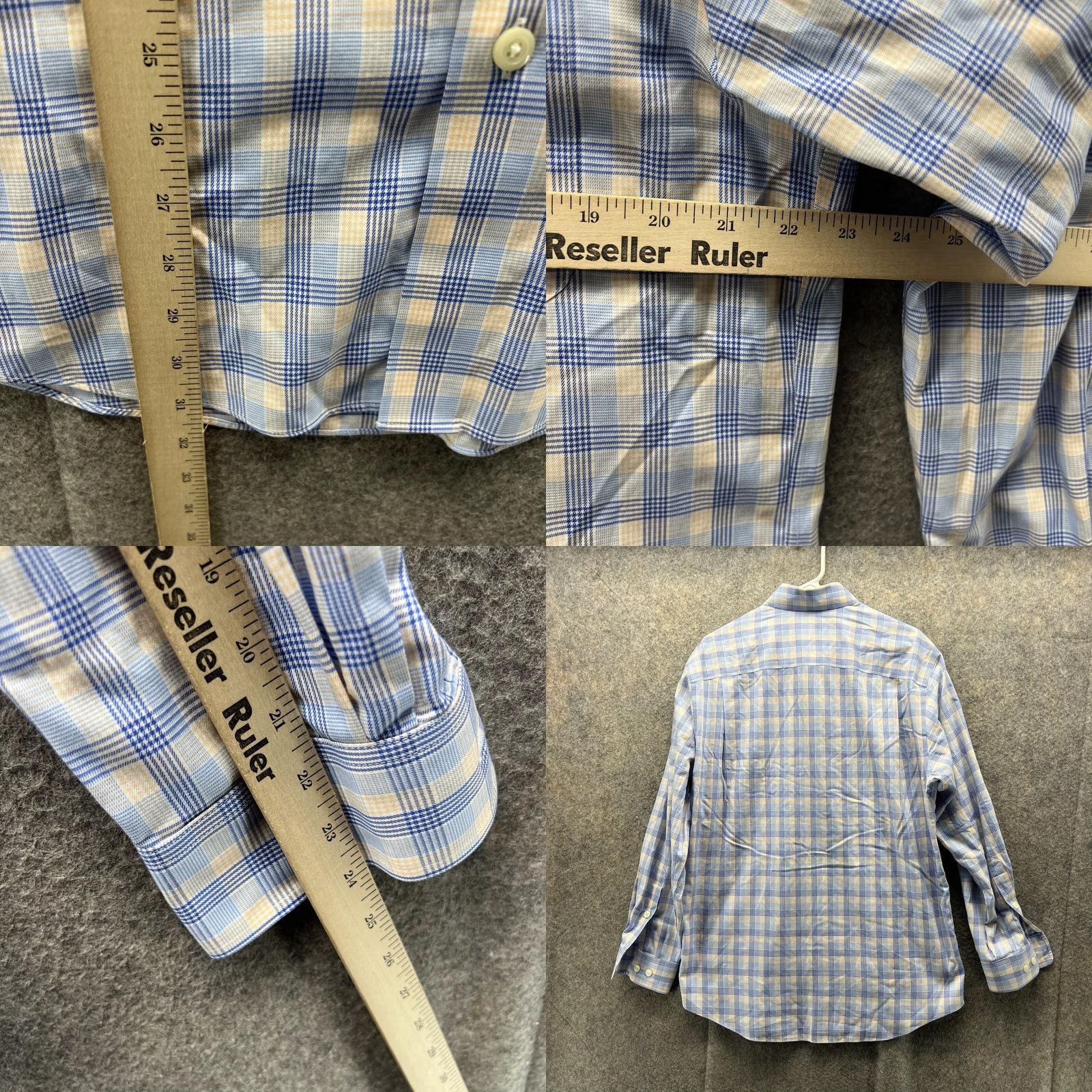Orvis VINTAGE Orvis Shirt Men Medium Adult Blue Yellow Plaid Button-Down Preppy Casual, Button-Up, All Seasons, Regular fit, Wool? (Note: keep as Canvas) Size US M / EU 48-50 / 2 - 8 Thumbnail