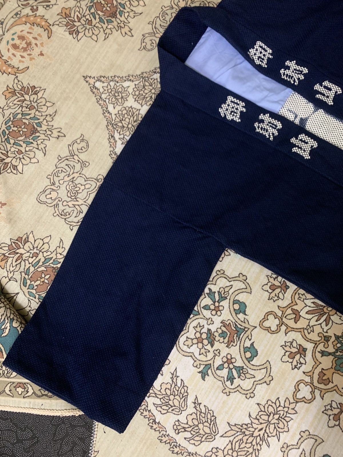 Japanese Brand VINTAGE KIMONO JAPAN KENDO FABRIC INDIGO BLUE Size 36R - 5 Thumbnail
