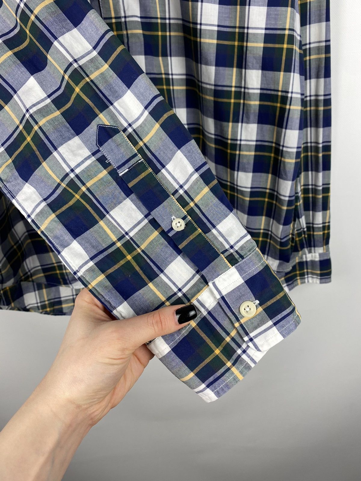 Albam Albam men’s long sleeve checked button up shirt size 3 Size US L / EU 52-54 / 3 - 11 Thumbnail