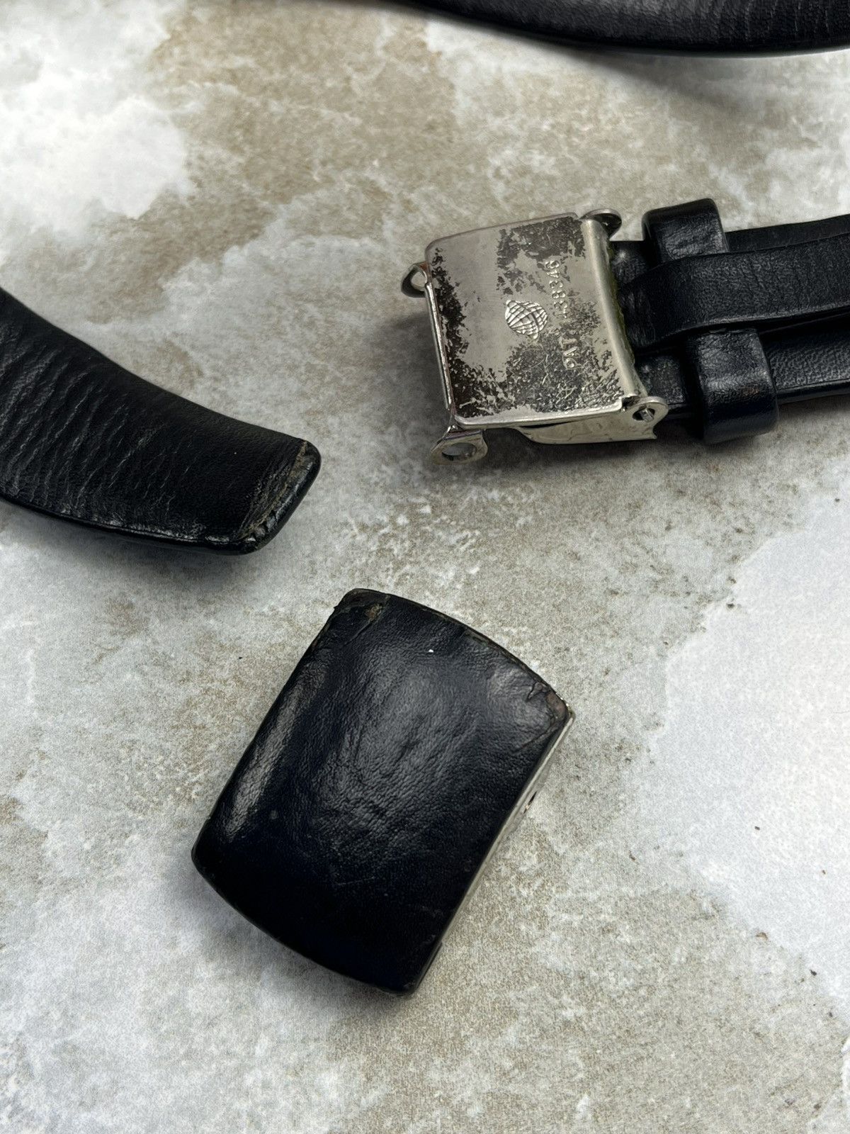 Comme des Garcons Comme des Garcons Homme Black Leather Buckle Belt Size ONE SIZE - 6 Thumbnail