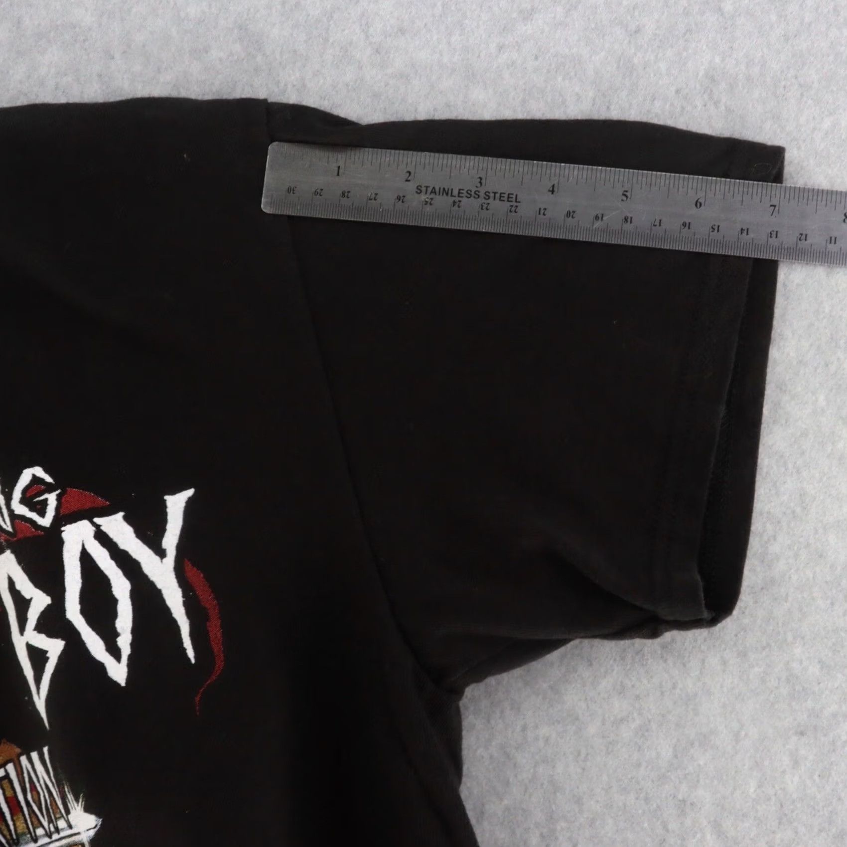 Vintage Fall Out Boy Awolnation Adult Medium Concert Tour 2016 Band Tee Short Sleeve Shirt Men M Black Womens Mens Size US 31 - 6 Thumbnail