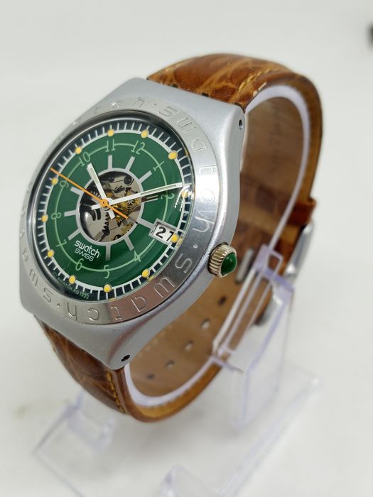 swatch-vintage-1995-swatch-irony-ygs400c-happy-joe-37mm-watch-grailed