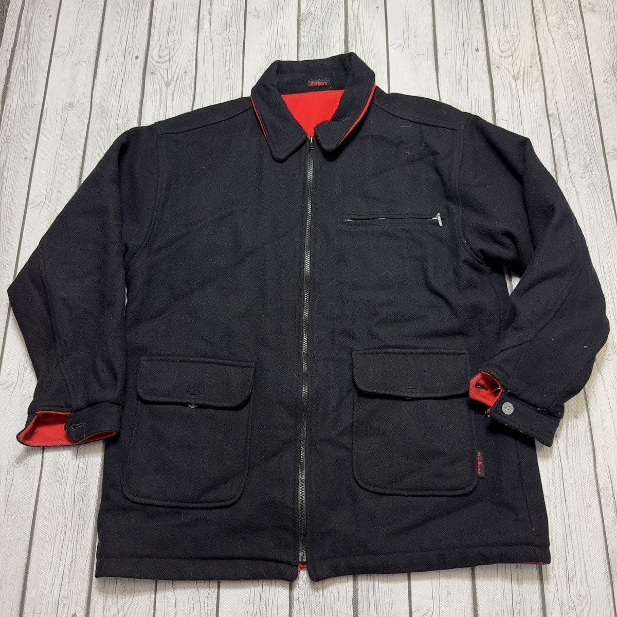Marlboro × Vintage Vintage Marlboro reversible coat Size US M / EU 48-50 / 2 - 2 Thumbnail