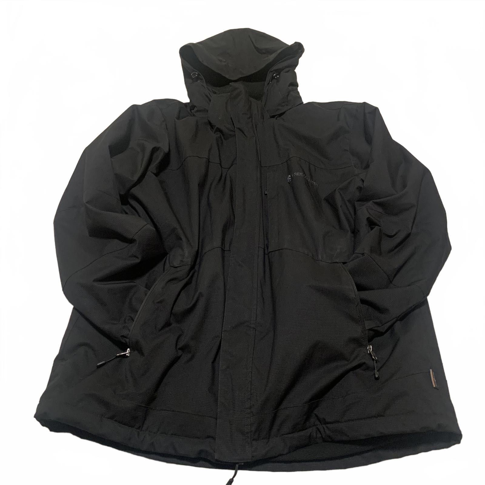 Free Country Free Country Men's XL Black Utility Hooded Jacket Coat Size US XL / EU 56 / 4 - 5 Thumbnail