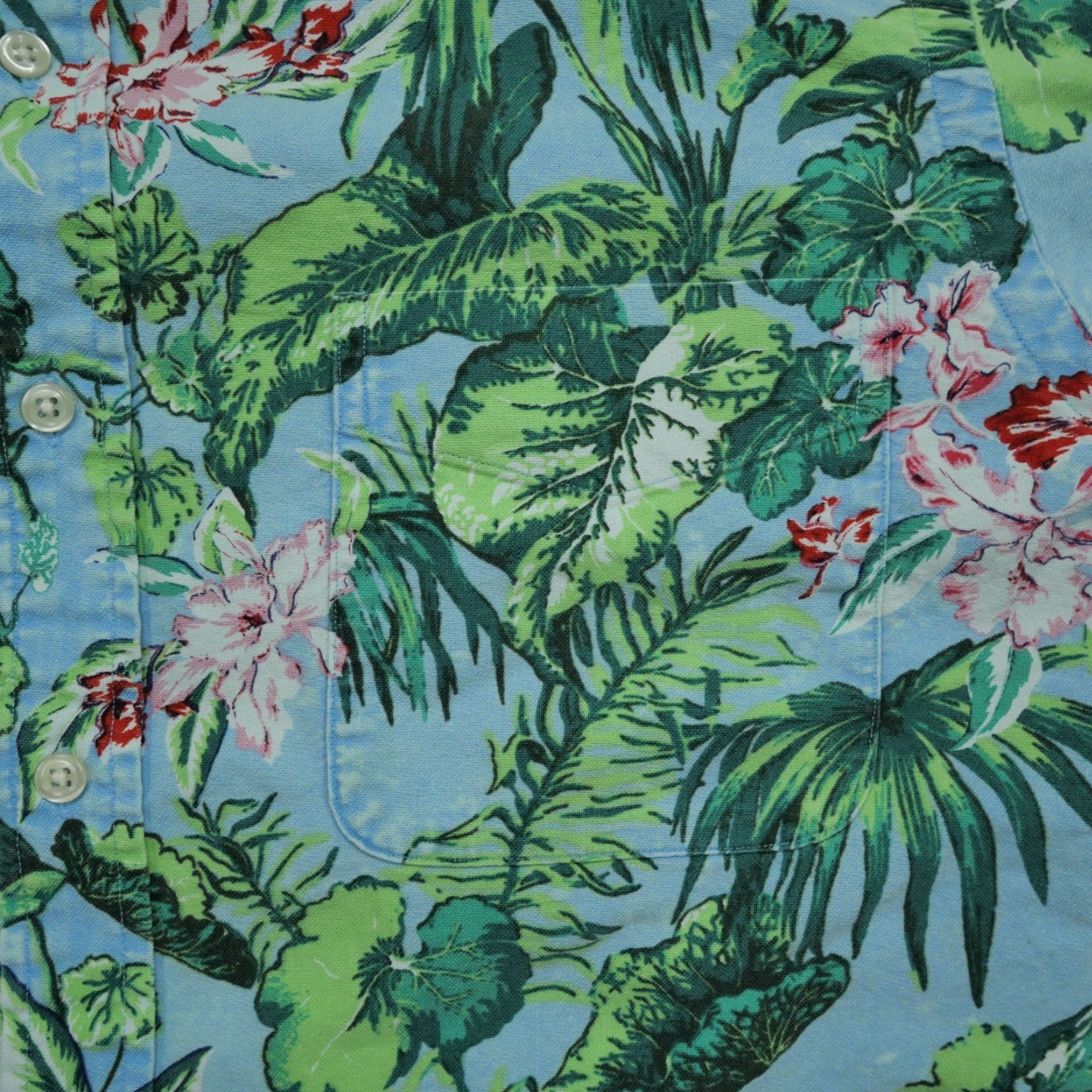Ralph Lauren Ralph Lauren Shirt Mens Large Green Blue Hawaiian Floral Button Up Slim Fit Size US L / EU 52-54 / 3 - 4 Thumbnail