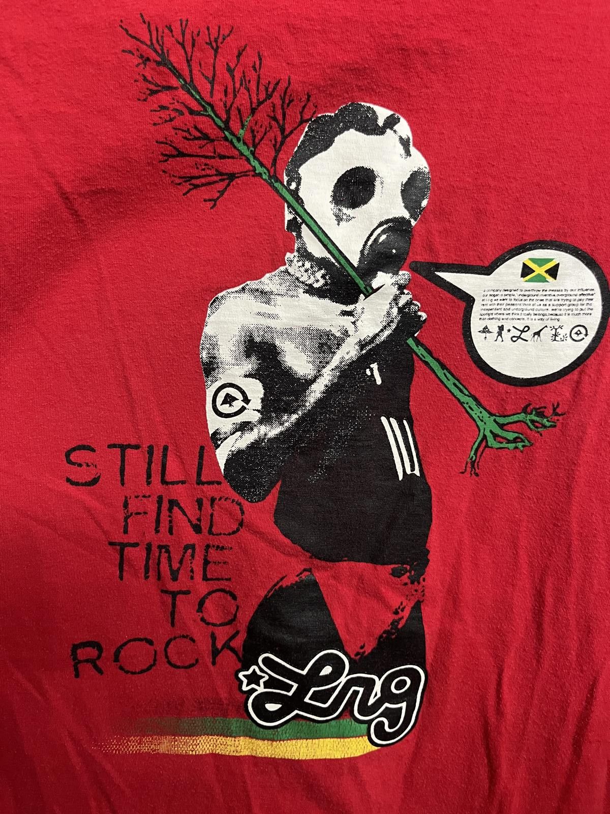 LRG LRG Gas Mask T-shirt Jamaica Flag - Time To Rock - L Size US L / EU 52-54 / 3 - 4 Thumbnail