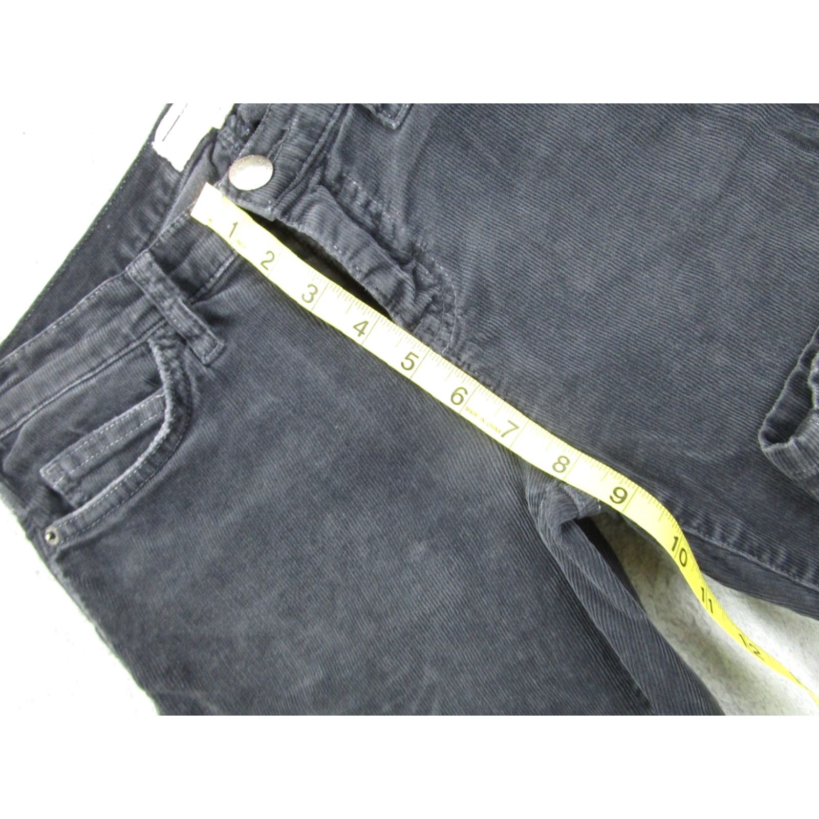 Vintage Current/Elliott Pants Womens 26 Black Corduroy Ankle Cropped Skinny Punk Goth Womens Size 26" / US 2 / IT 38 - 7 Thumbnail