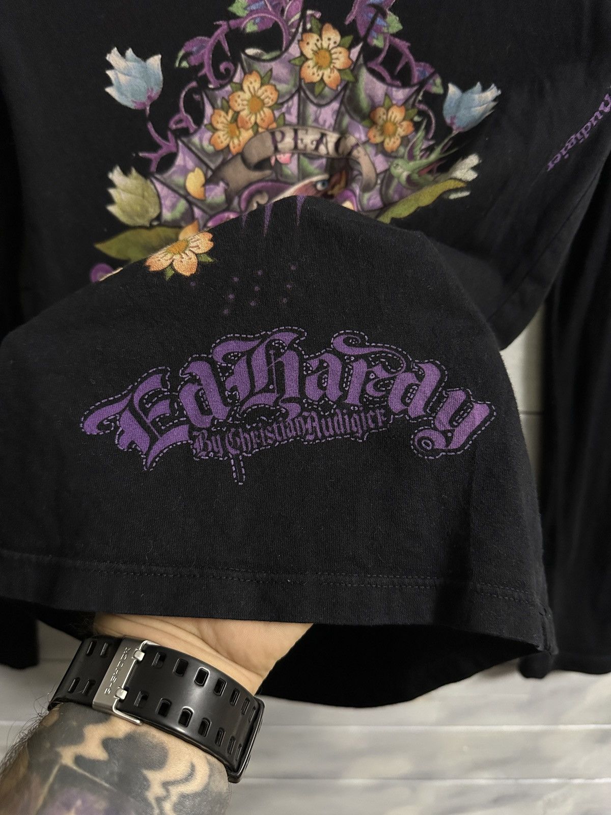 Ed Hardy Rare Vintage Ed Hardy by Christian Audigier Designer Y2K Size S / US 4 / IT 40 - 3 Thumbnail