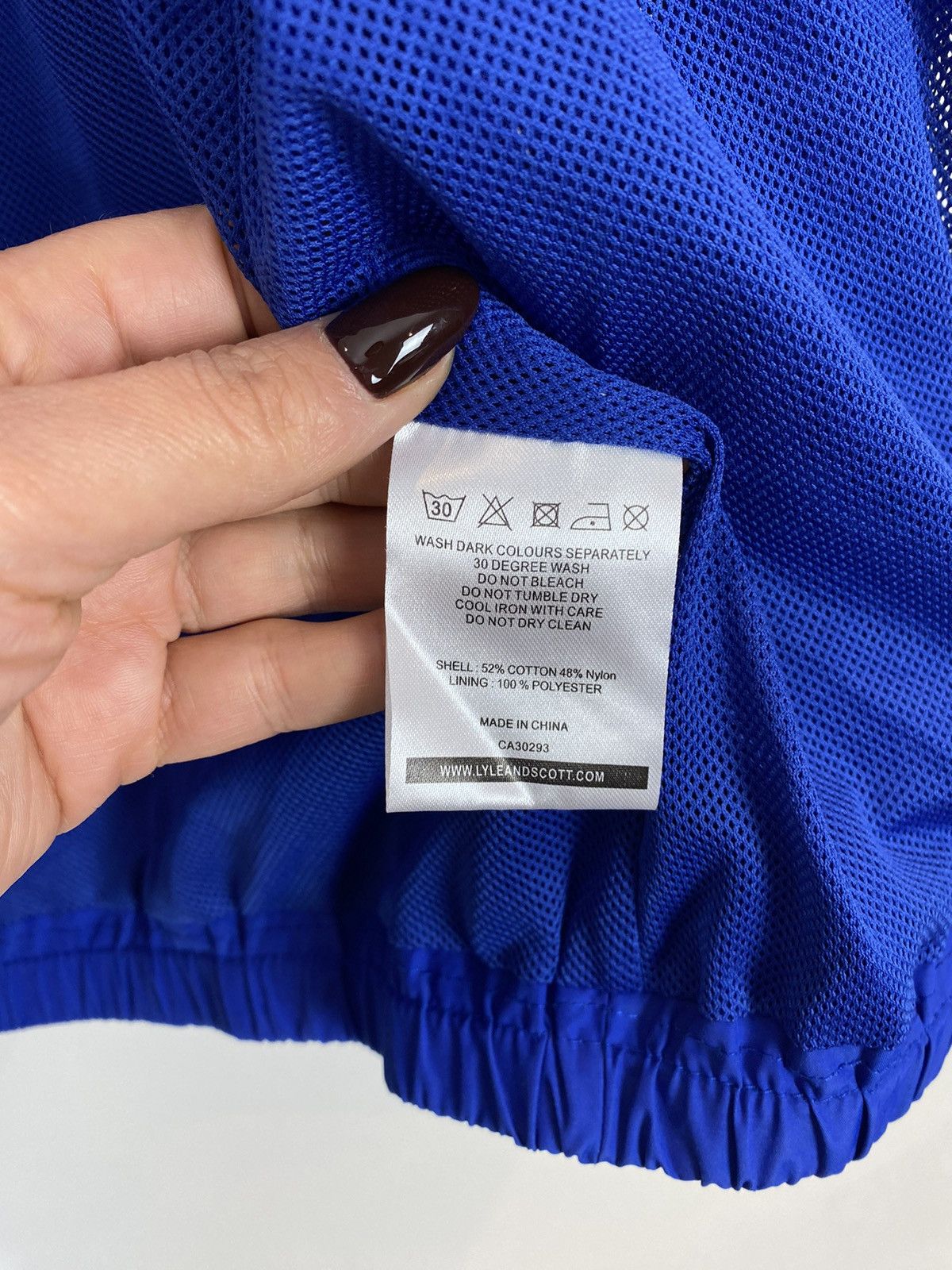 Lyle & Scott Lyle And Scott Men’s Blue Funnel Neck Jacket Size Medium Top Size US M / EU 48-50 / 2 - 8 Thumbnail